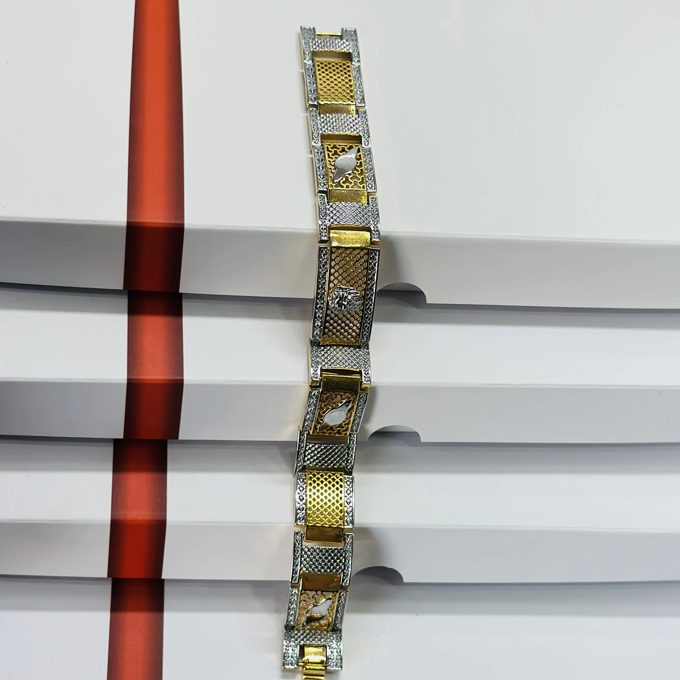 1 GRAM GOLD DIAMOND BRACELET FOR MEN