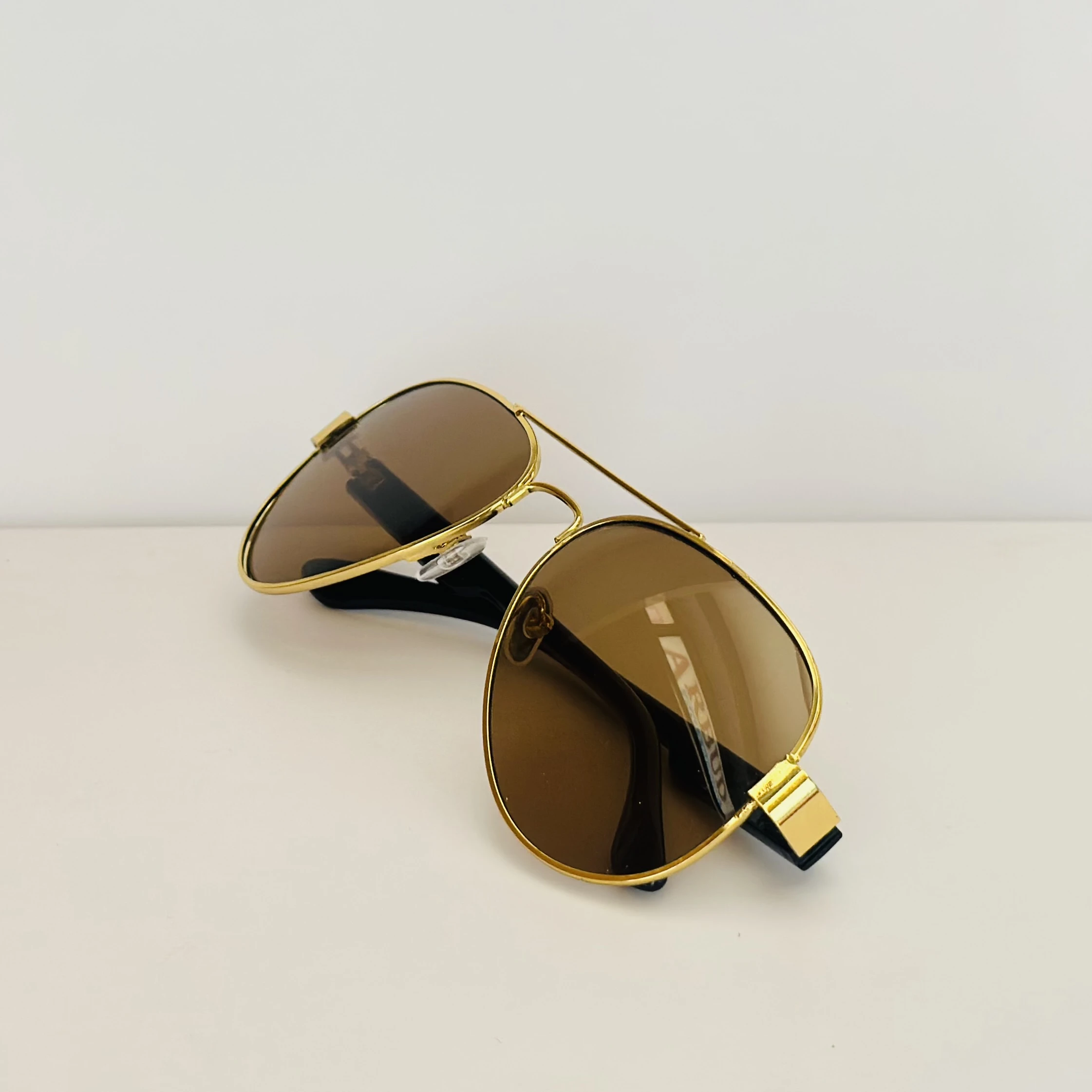 Black aviator sunglasses