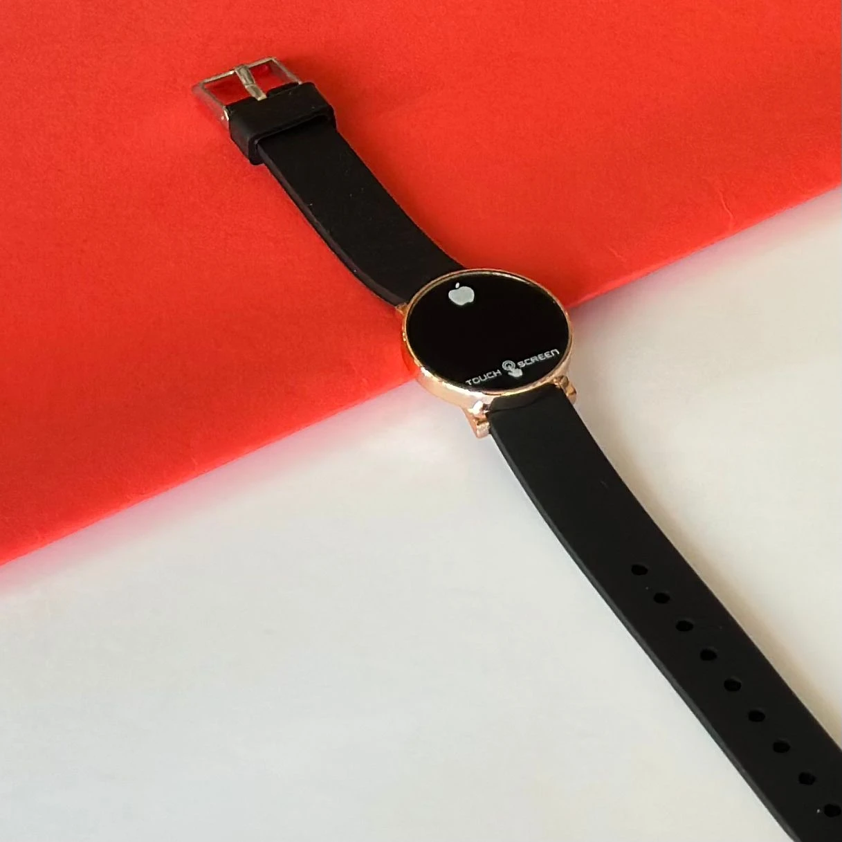Kids digital watch with a silicone strap