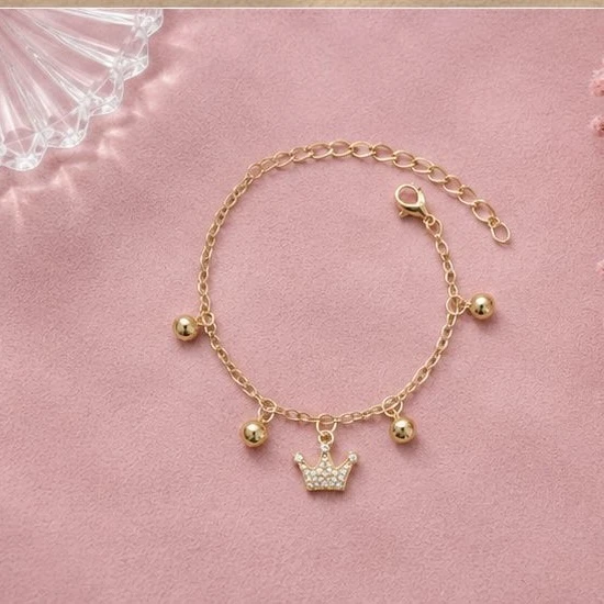 Gold -plated link bracelet