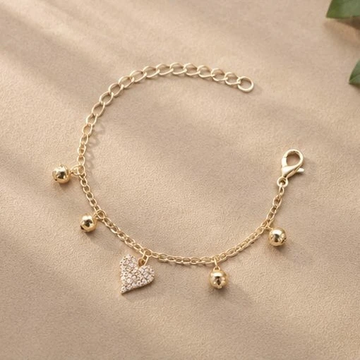 Gold plated link bracelet