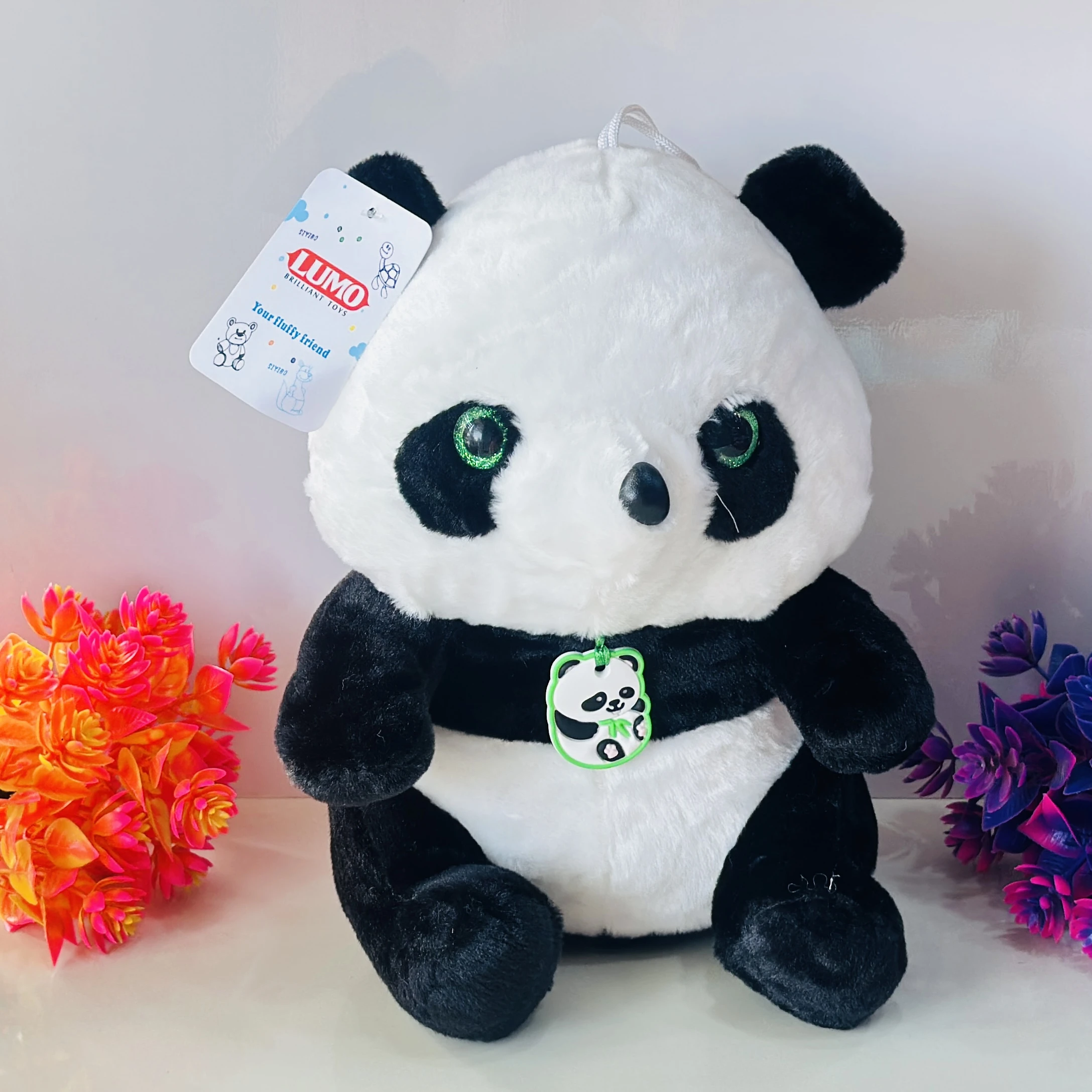 LUMO Brilliant Toys panda plush toy