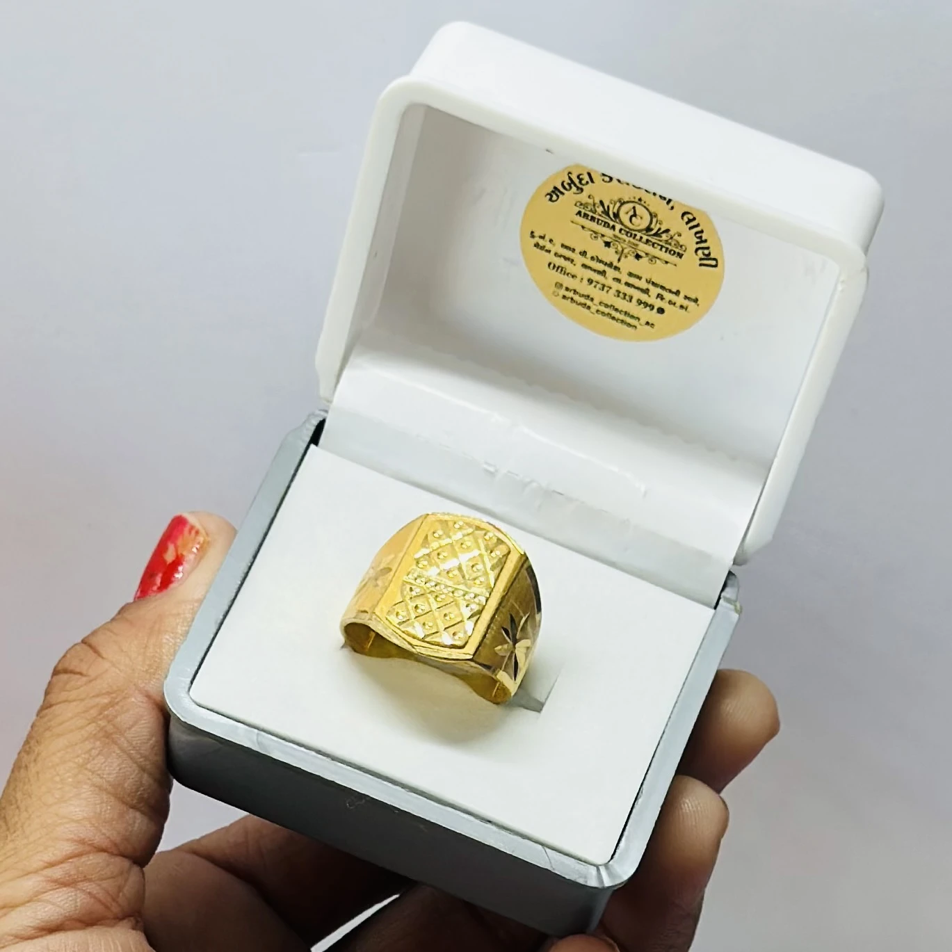 Gold ring for men