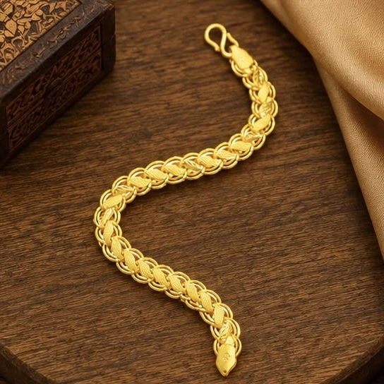 Gold plated chain bracelet