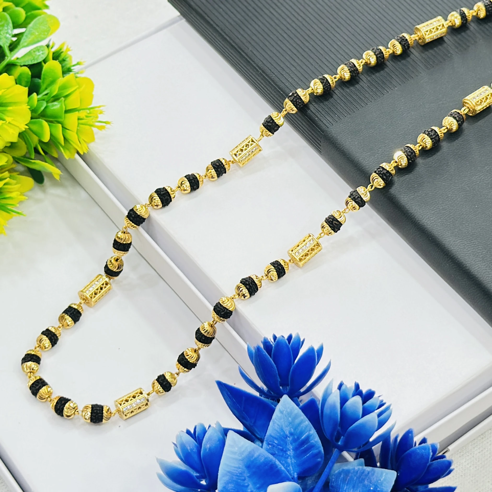 1 Gram Gold Forming Rudraksha Mala