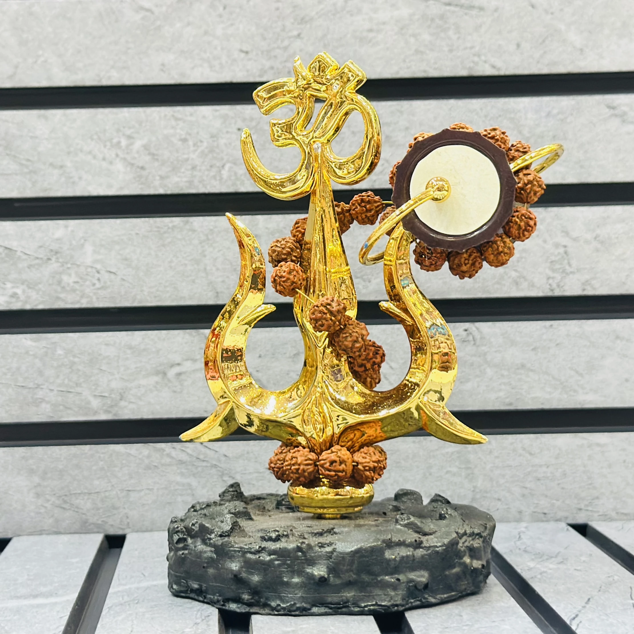 Om Trishul Idol Decorative Showpiece