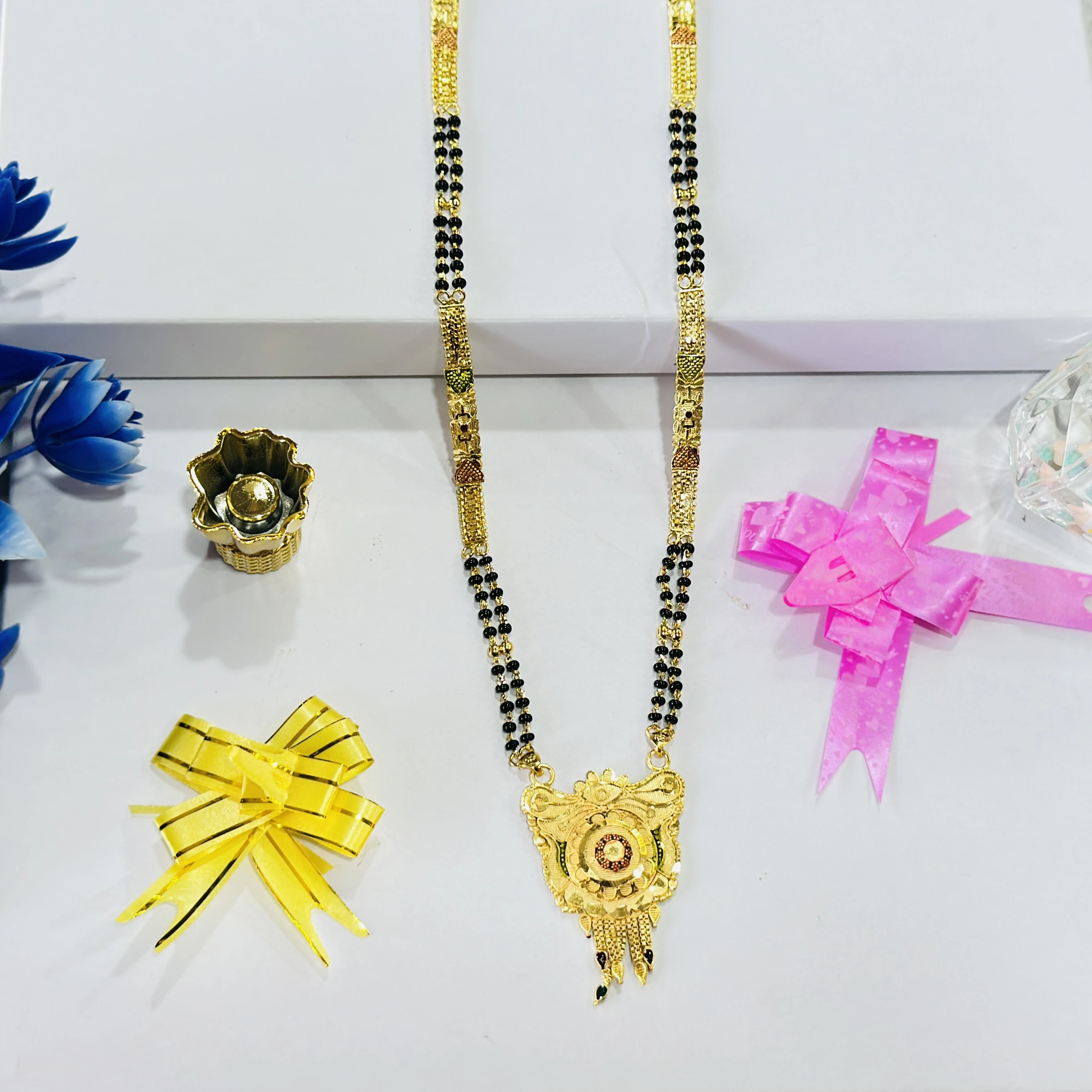Gold plated alloy mangalsutra
