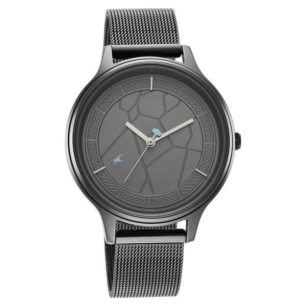 Fastrack Thor Quartz Analog Grey Dial Stainless Steel Strap Watch for Girls  Model No.NR6269NM01