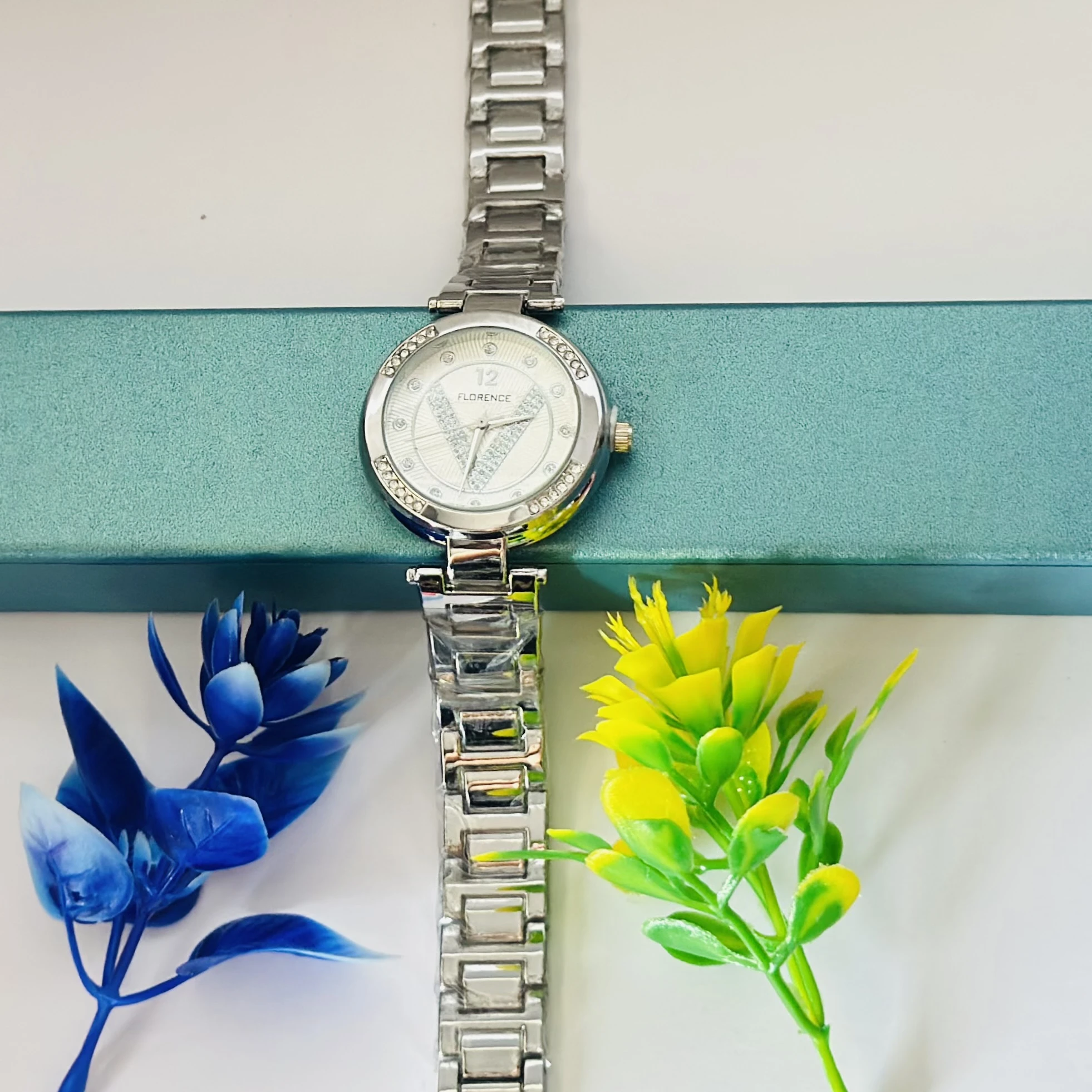 Silver -tone analog watch