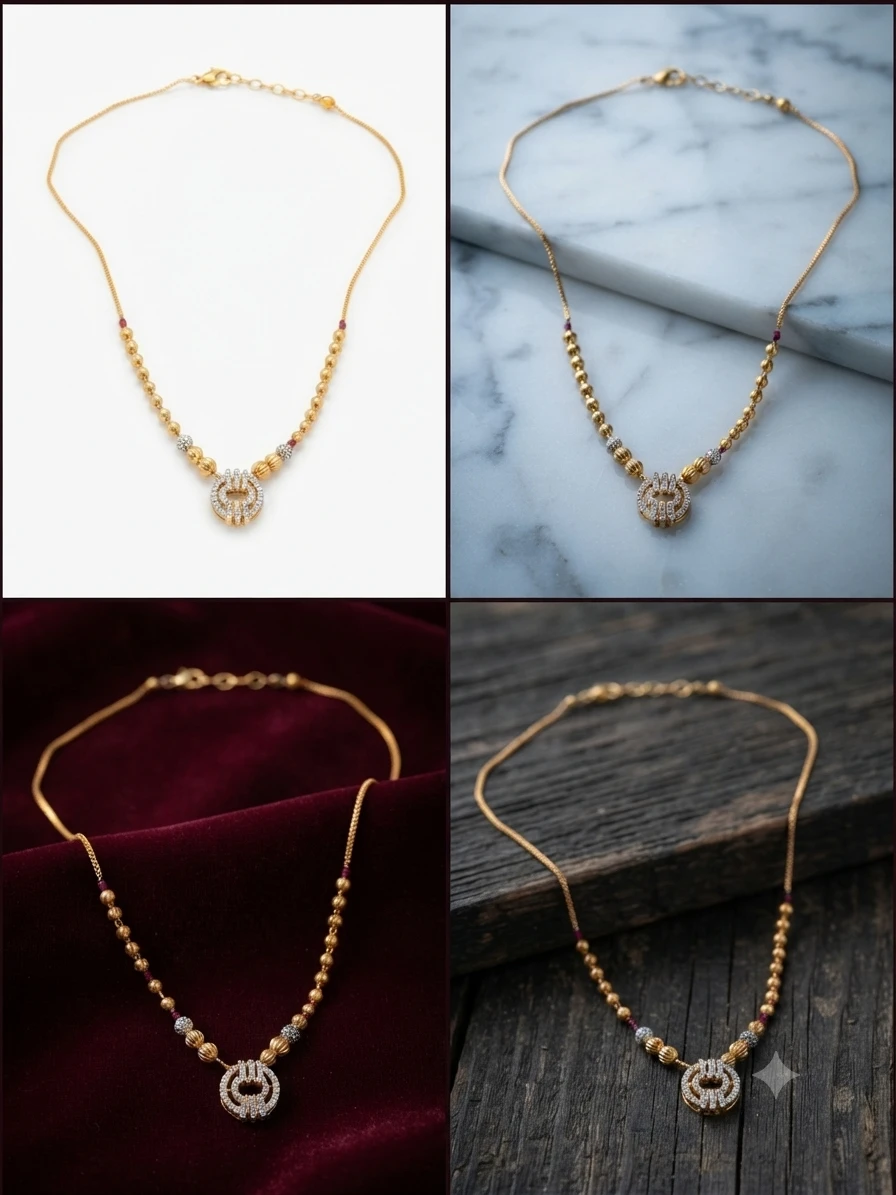 alloy necklace features a circular cubic zirconia pendant