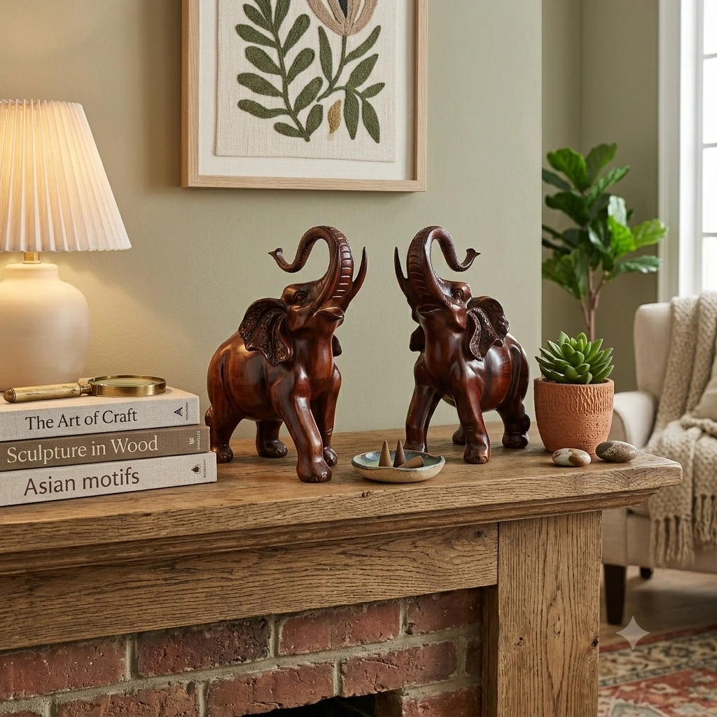Wooden Elephant statue