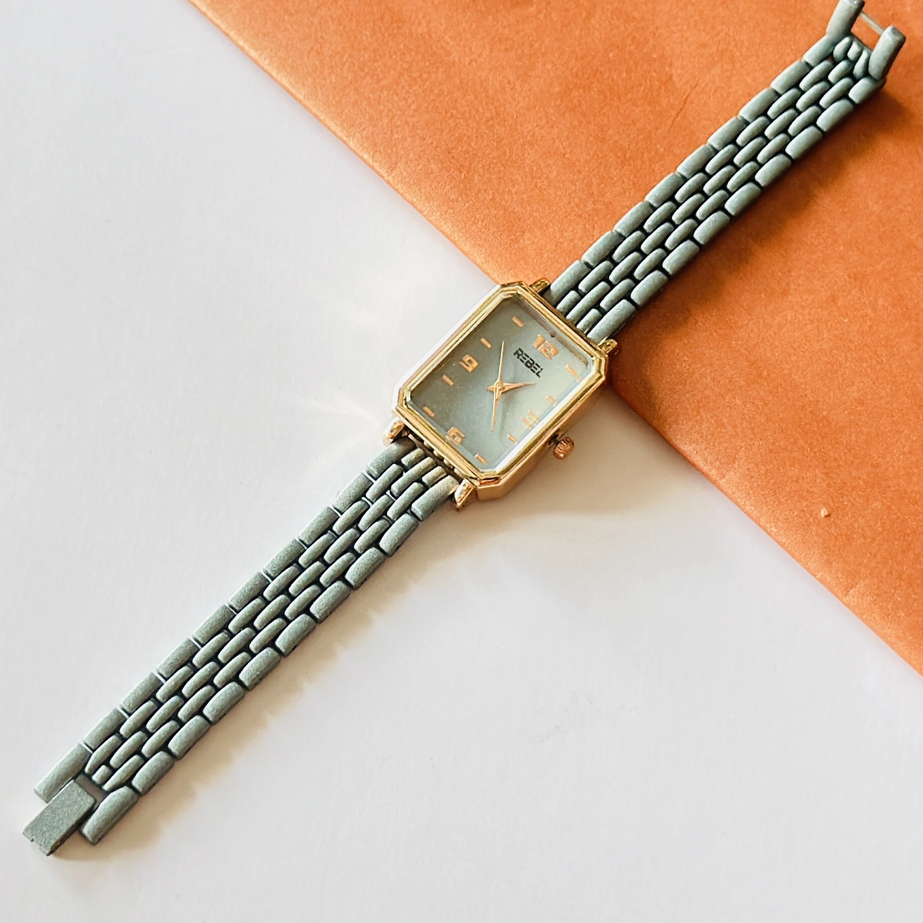 GUESS Isla Green Rectangle Dial Analog Watch for women