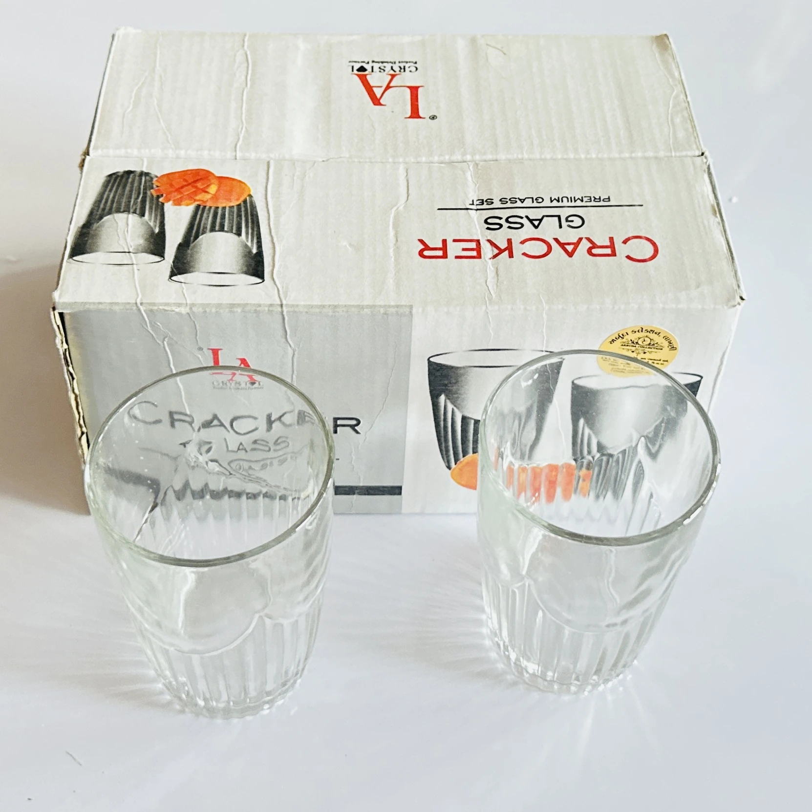 Crystal Cracker Premium Glass Set…. YVC4ZX