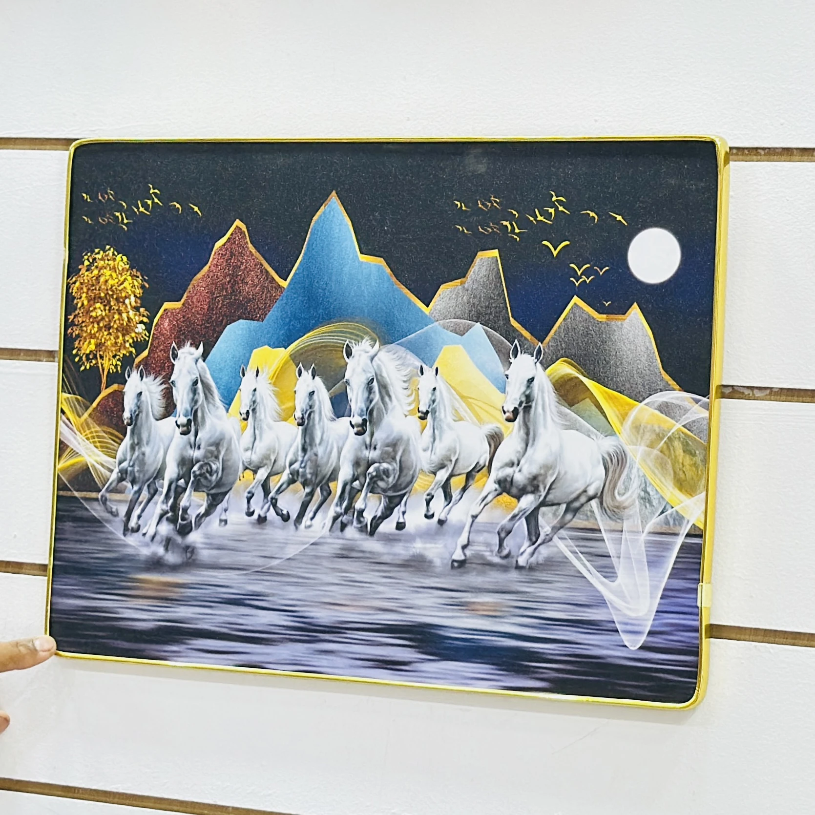 Seven Horses Vastu painting Frame (SKU -GC9FKF)