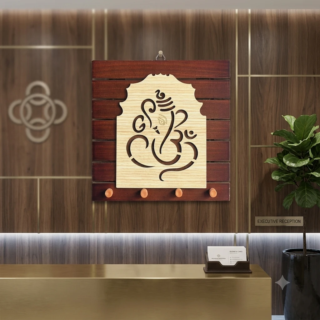Ganpati bapa Face stencil for wall art(SKU-N5512H)