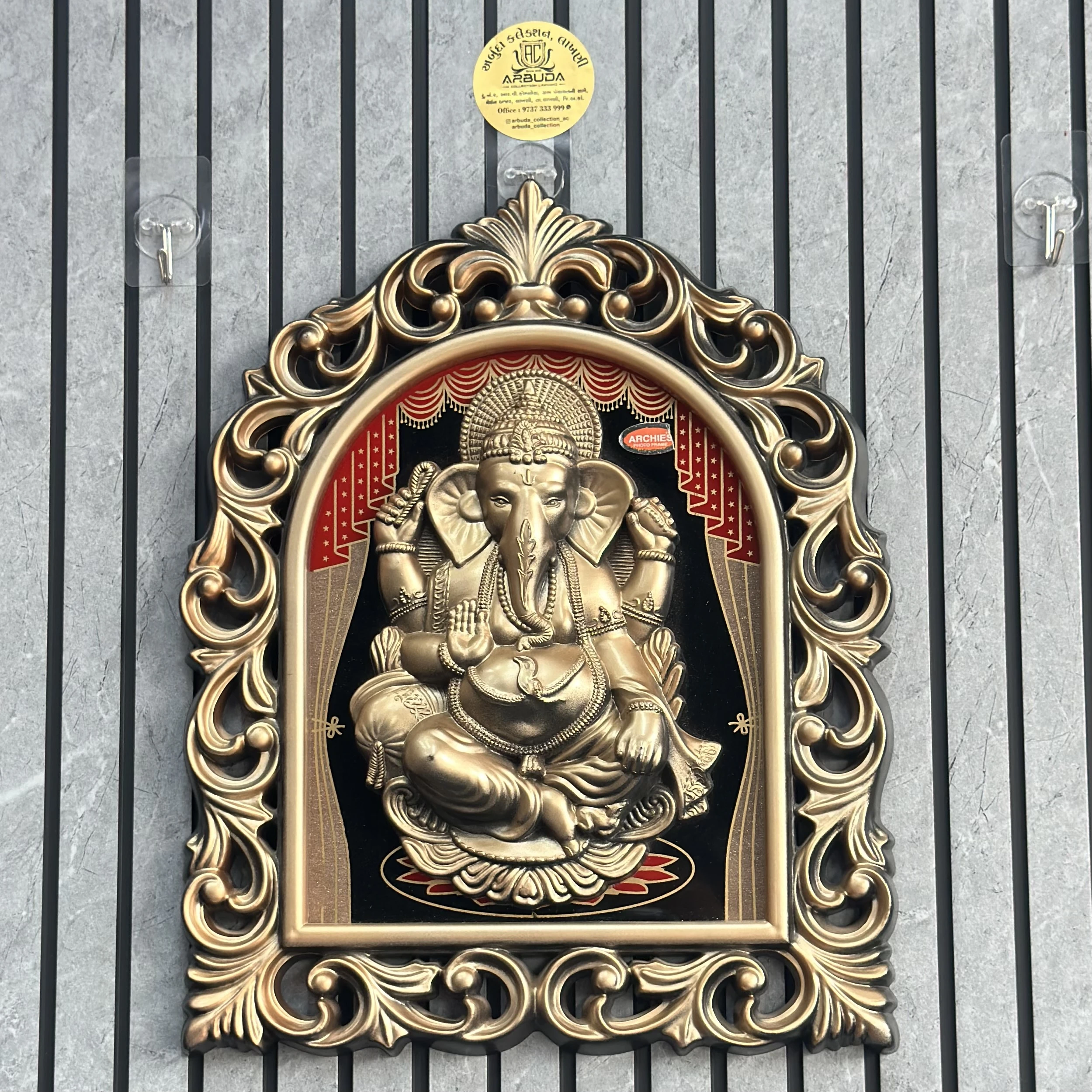Ganesh Ji Idol Wall Hanging Frame(SKU-6S1RUX)