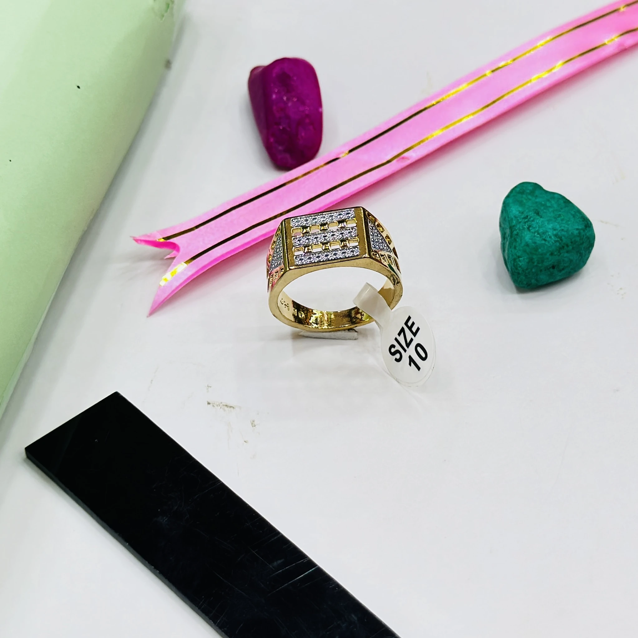 Gem Stone King 10K yellow gold ring