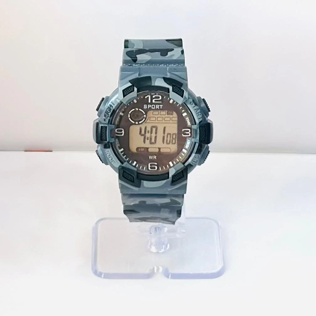 Grey digital sports watch