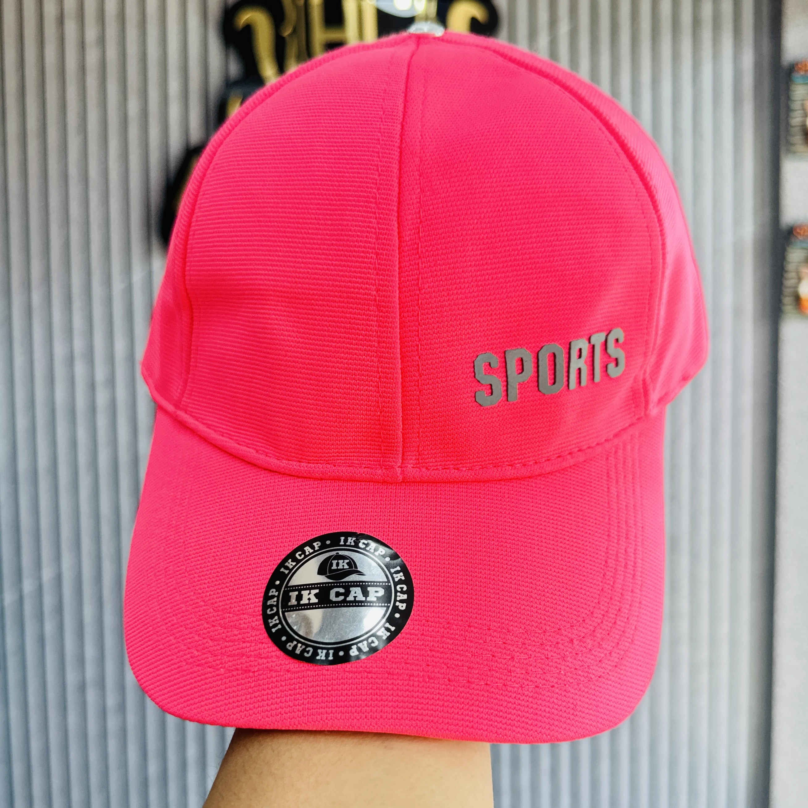 pink baseball cap