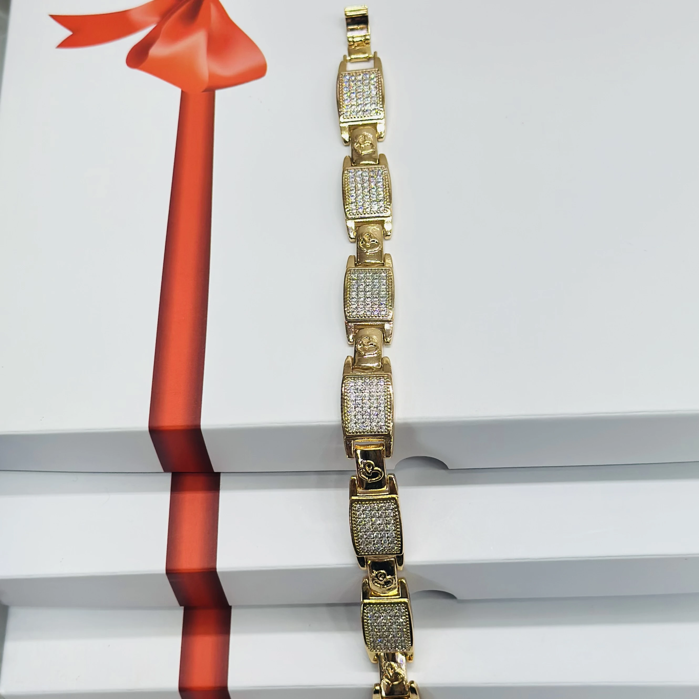 1 GRAM GOLD DIAMOND BRACELET FOR MEN