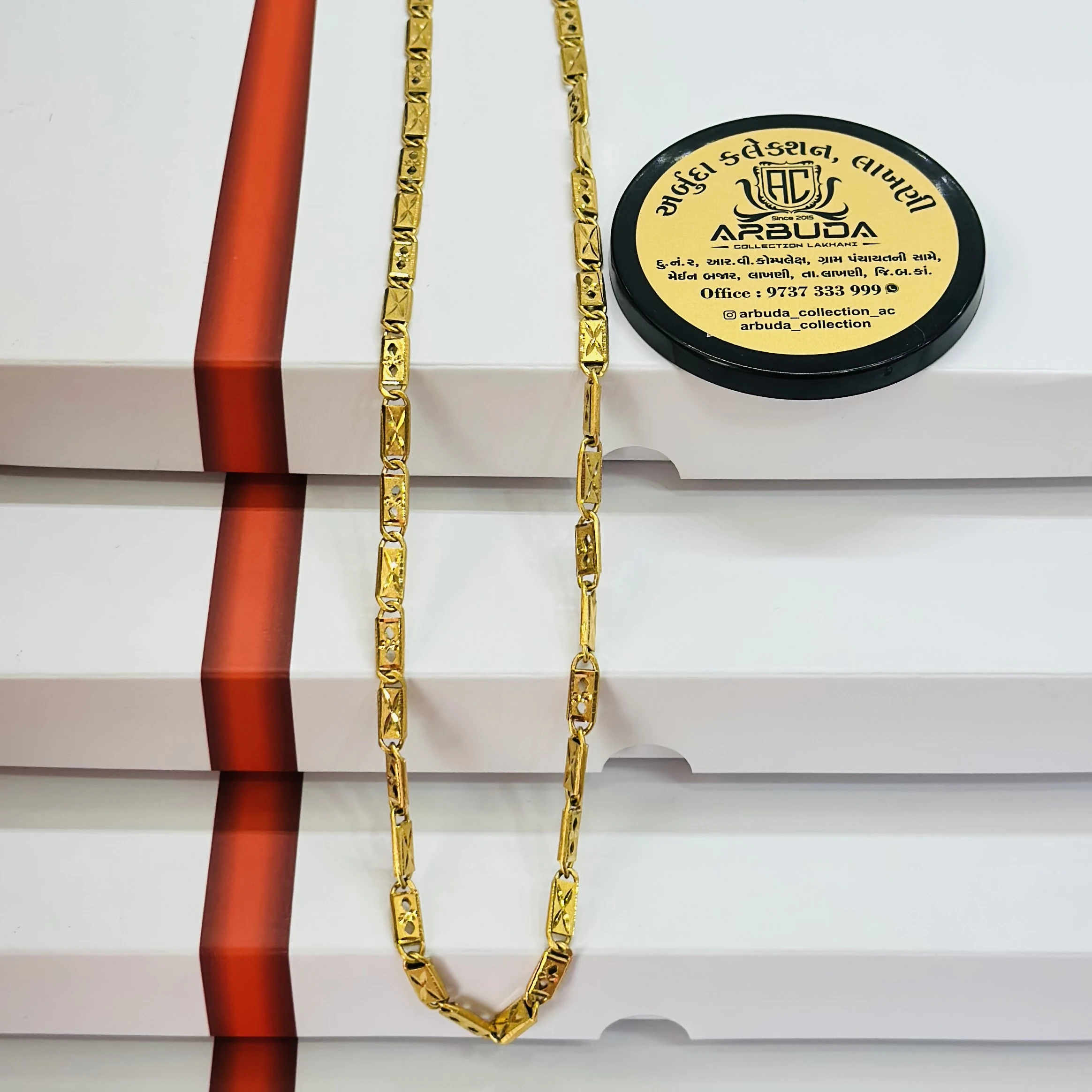 Gold plated design chain