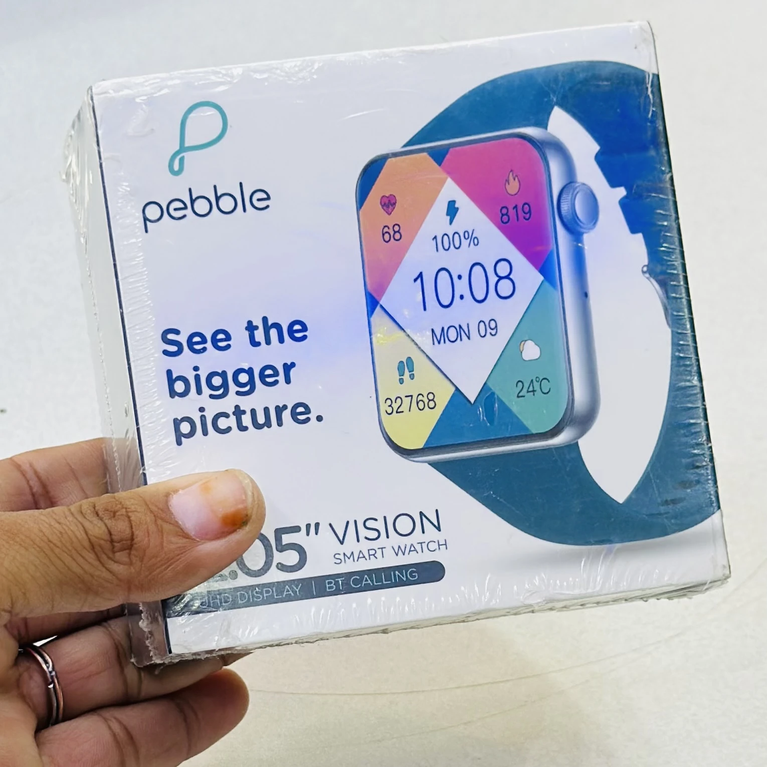 Pebble Vision Smartwatch (Evening Blue)…Model No…PFB41