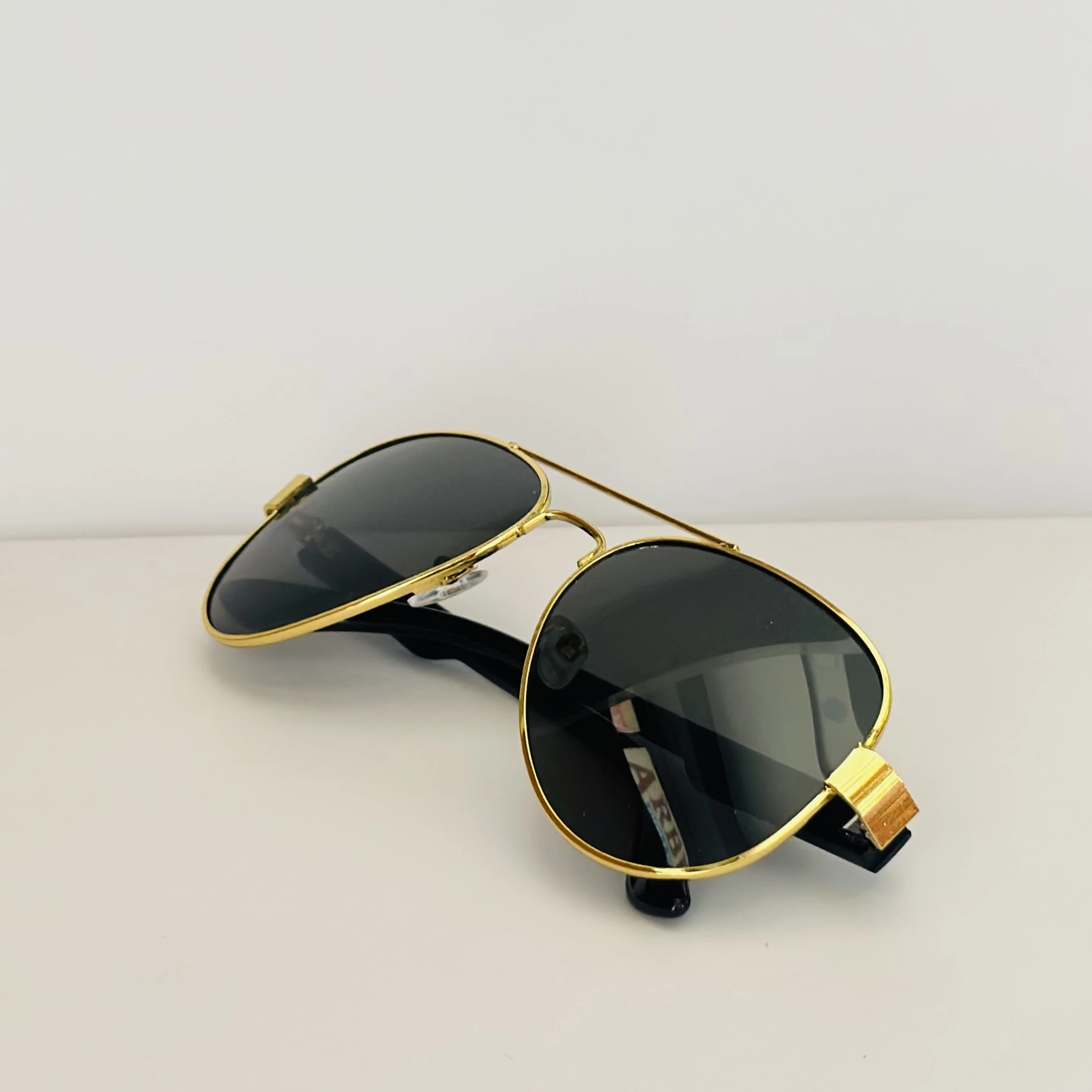 Black aviator sunglasses
