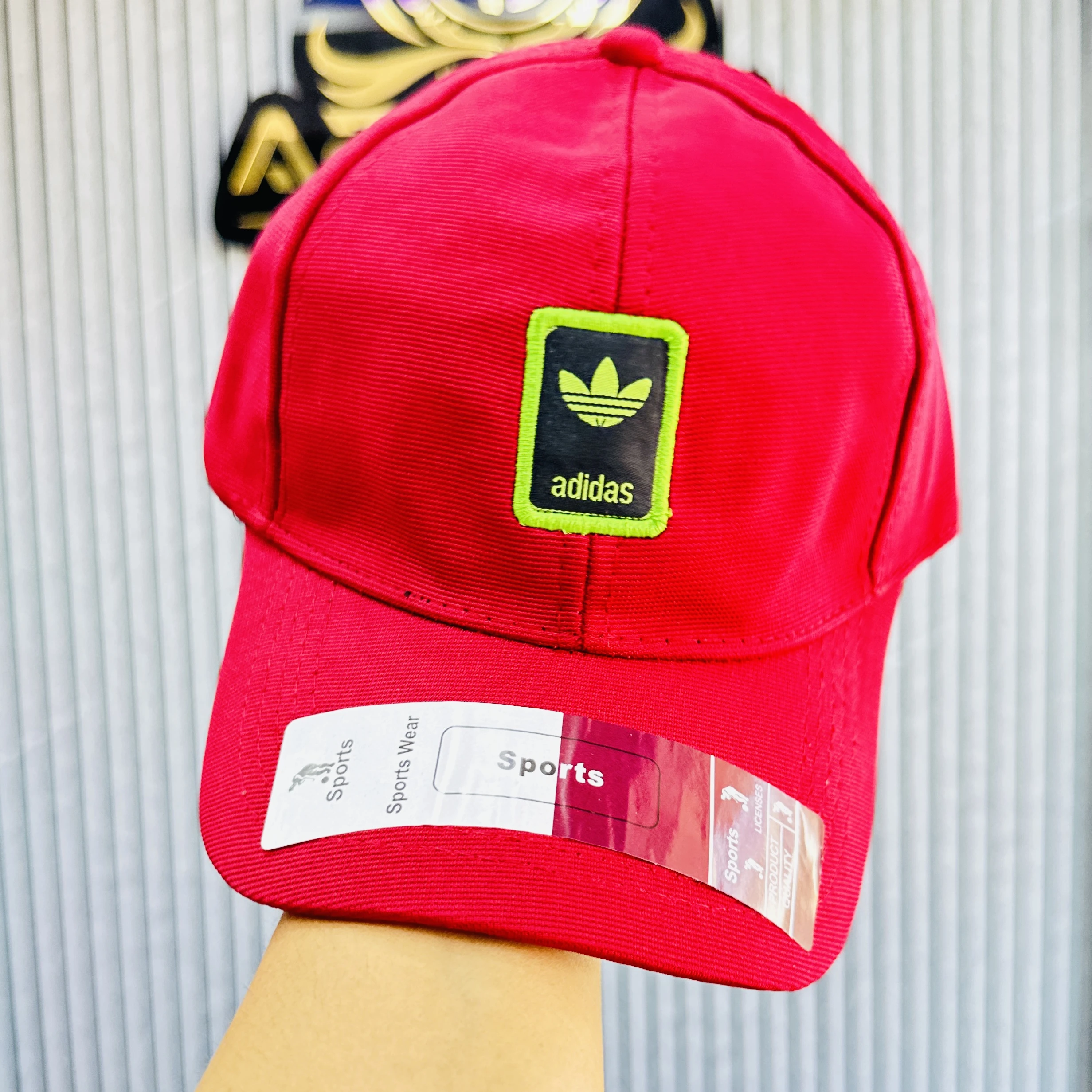 Red adidas baseball cap