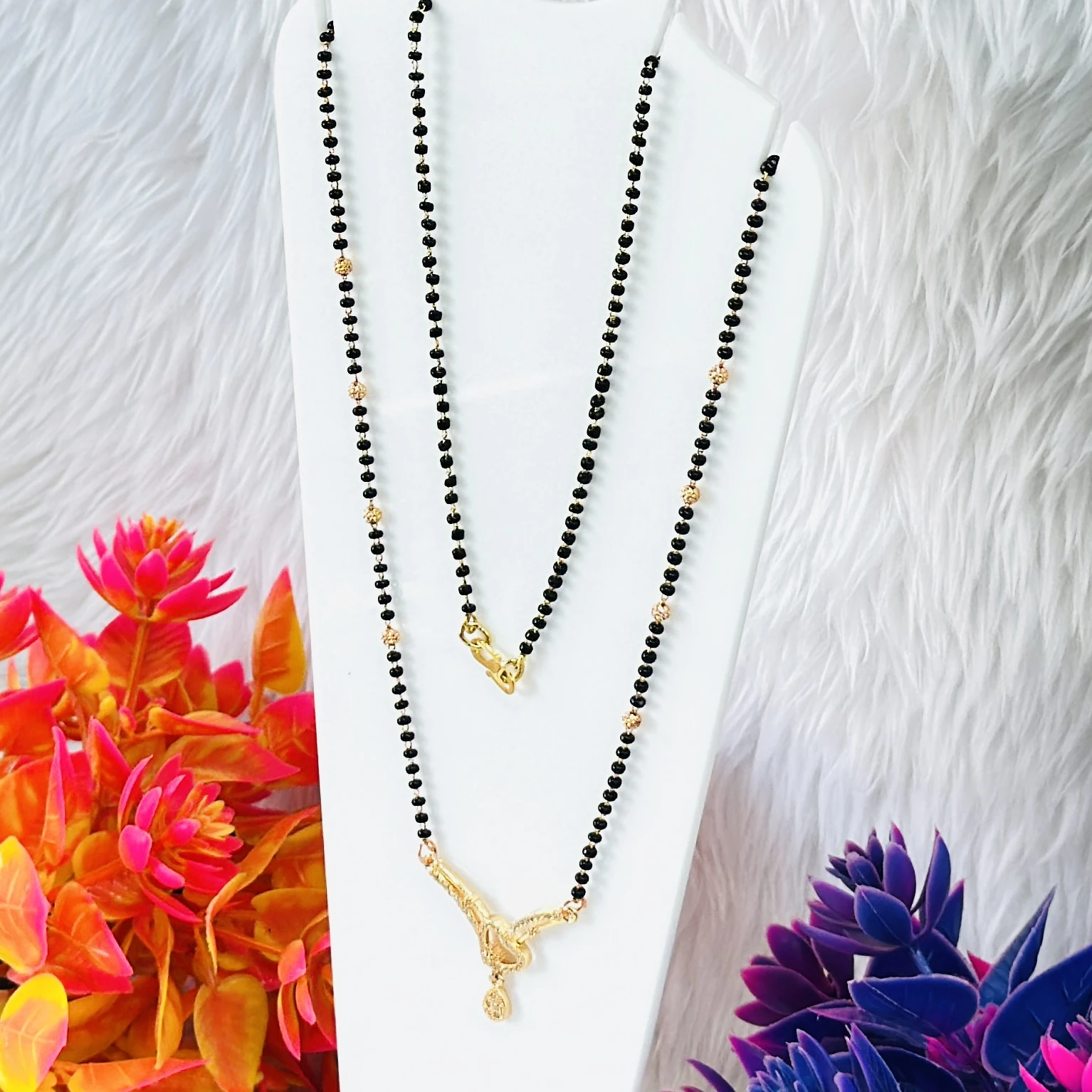 Gold plated mangalsutra