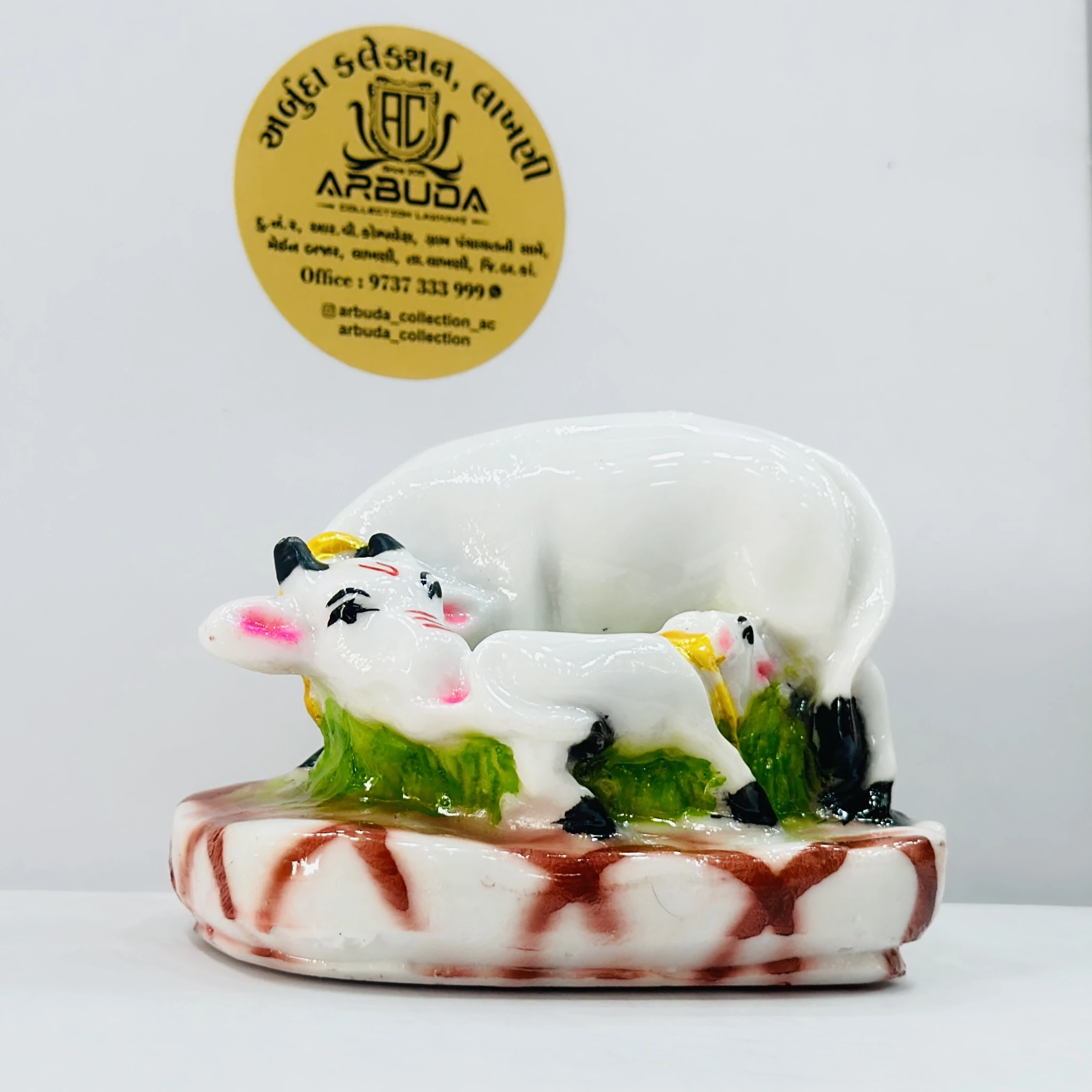 Kamdhenu Cow with Calf statue