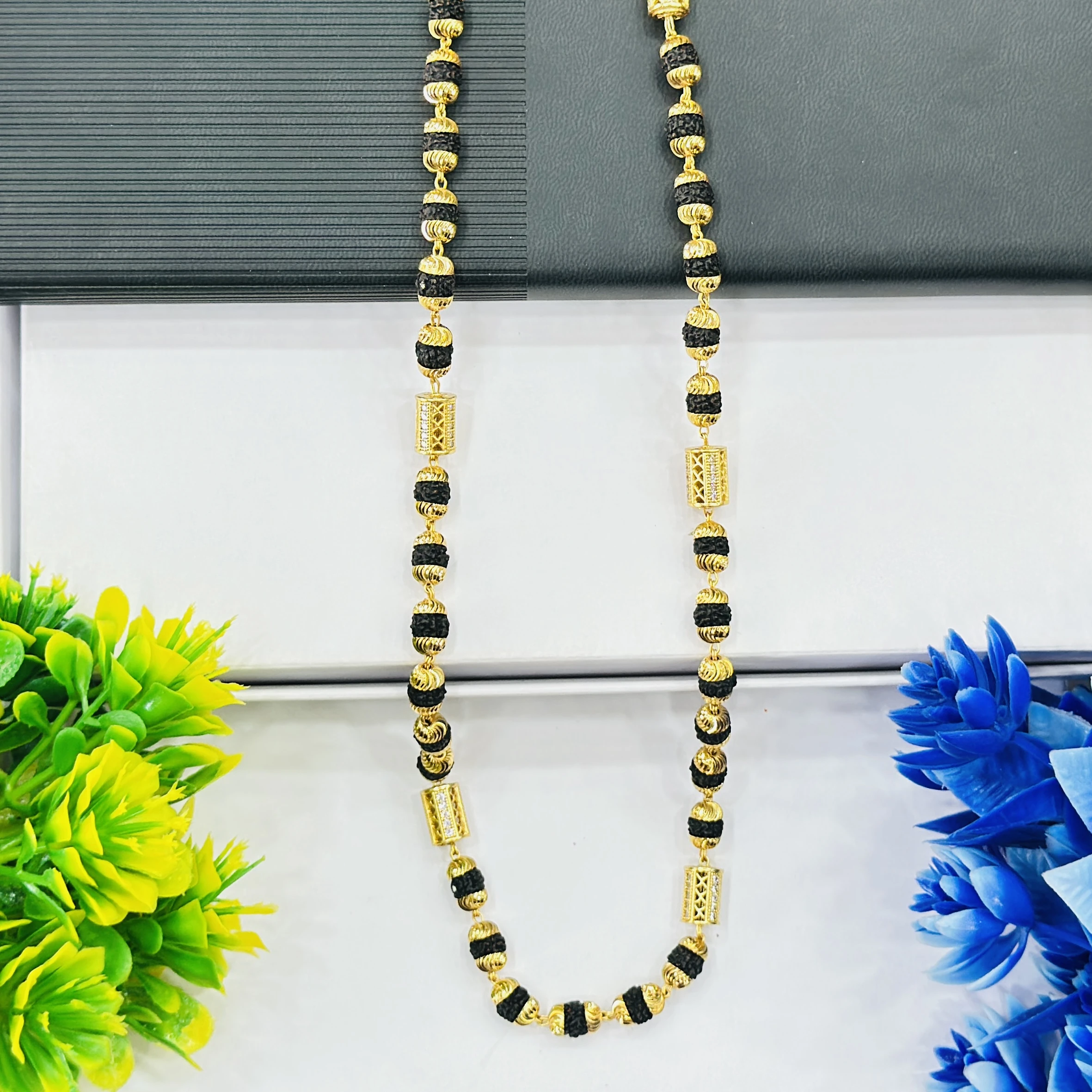 1 Gram Gold Forming Rudraksha Mala