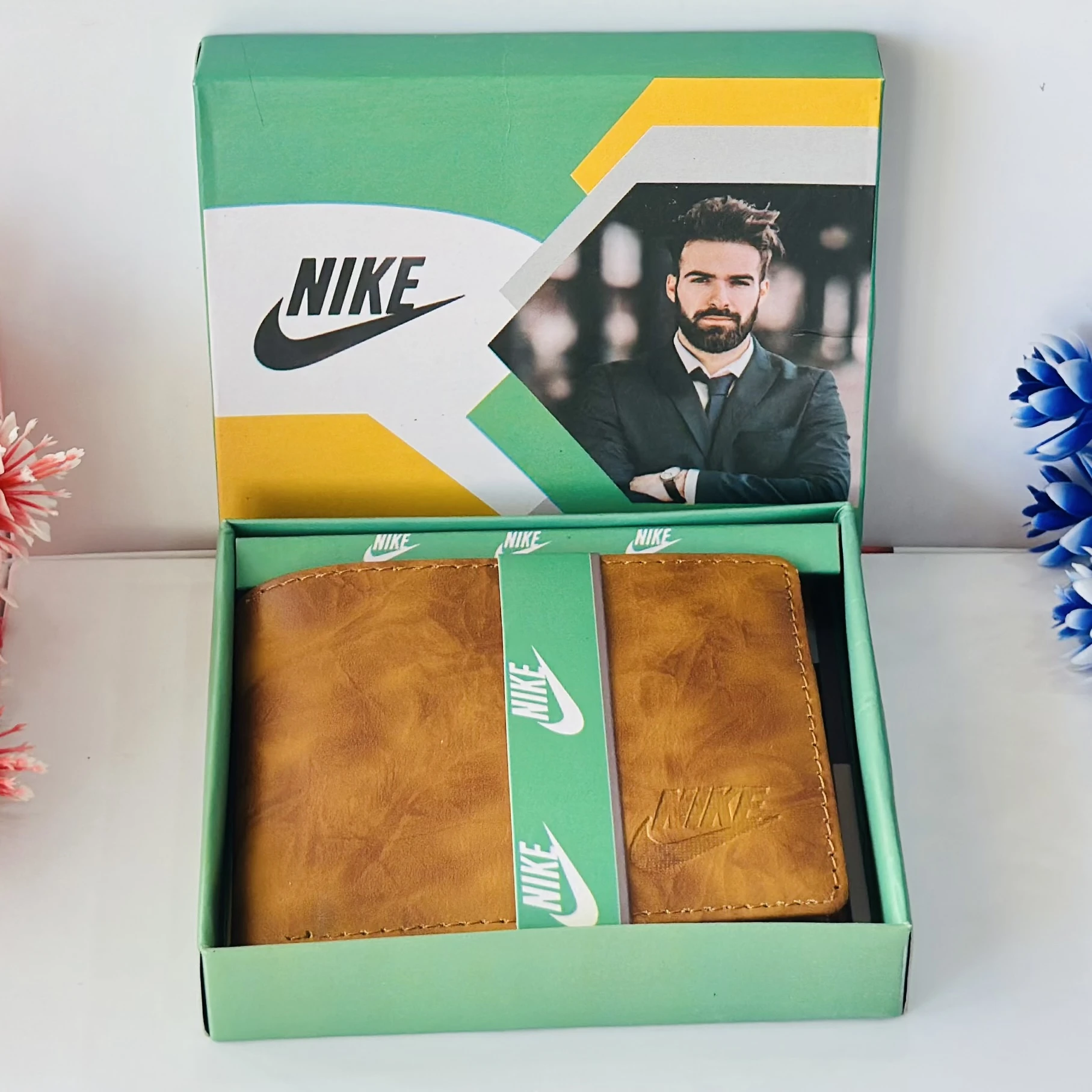 Men's Nike Leather Bifold Wallet