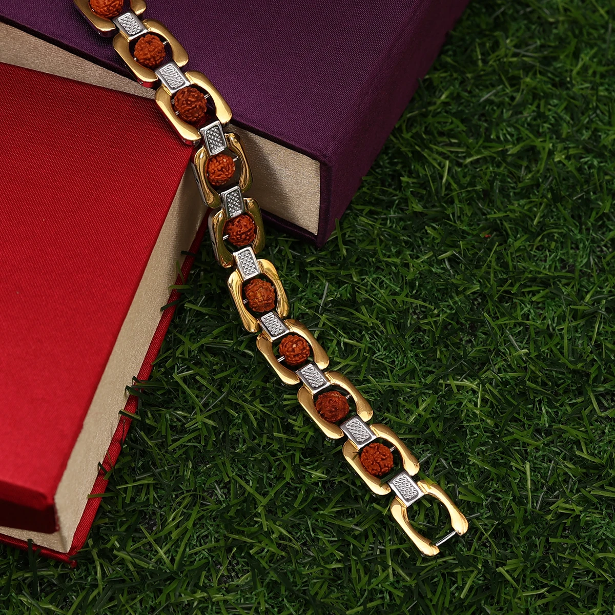 Gold Rudraksha Premium Bracelet