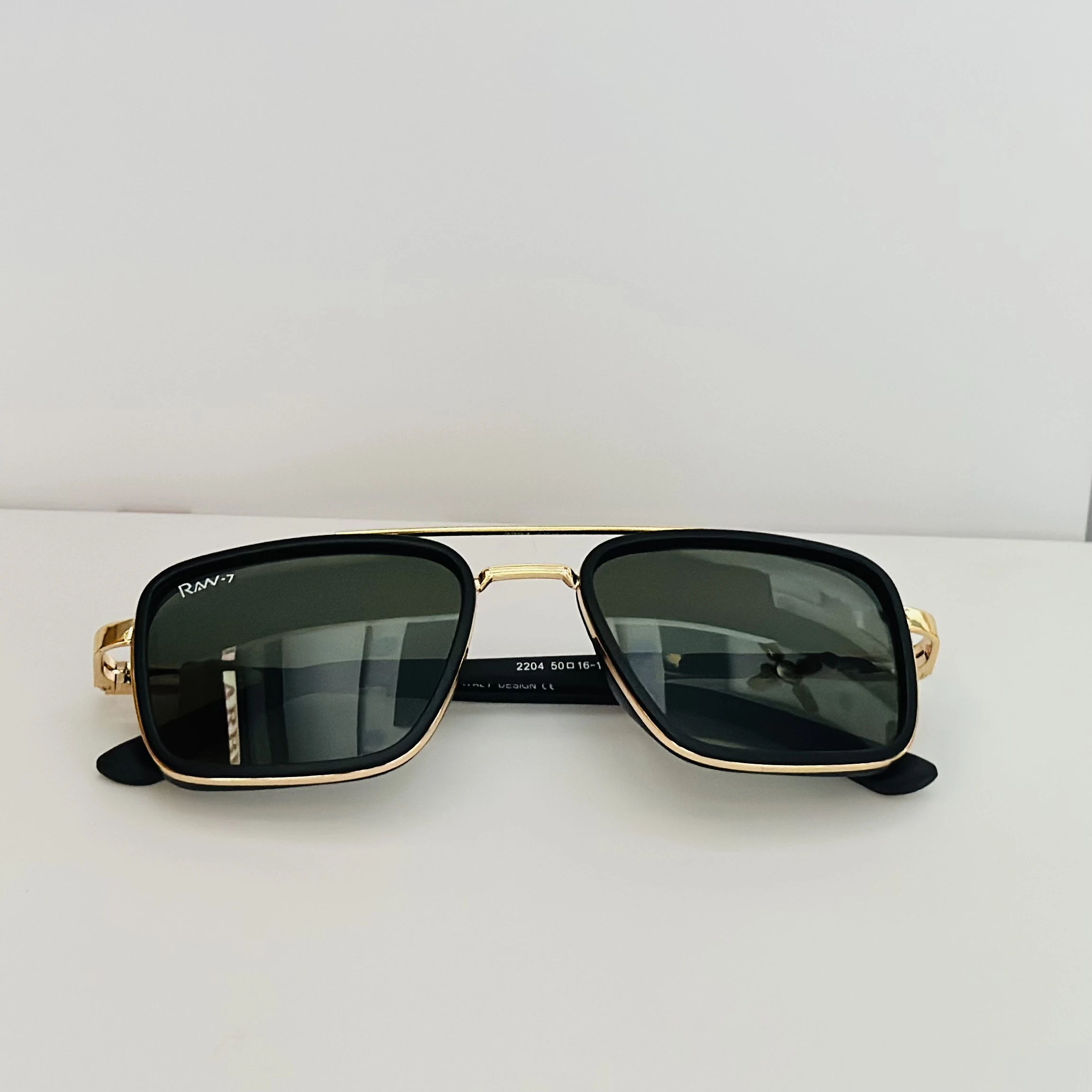 RAN-7 rectangular aviator sunglasses