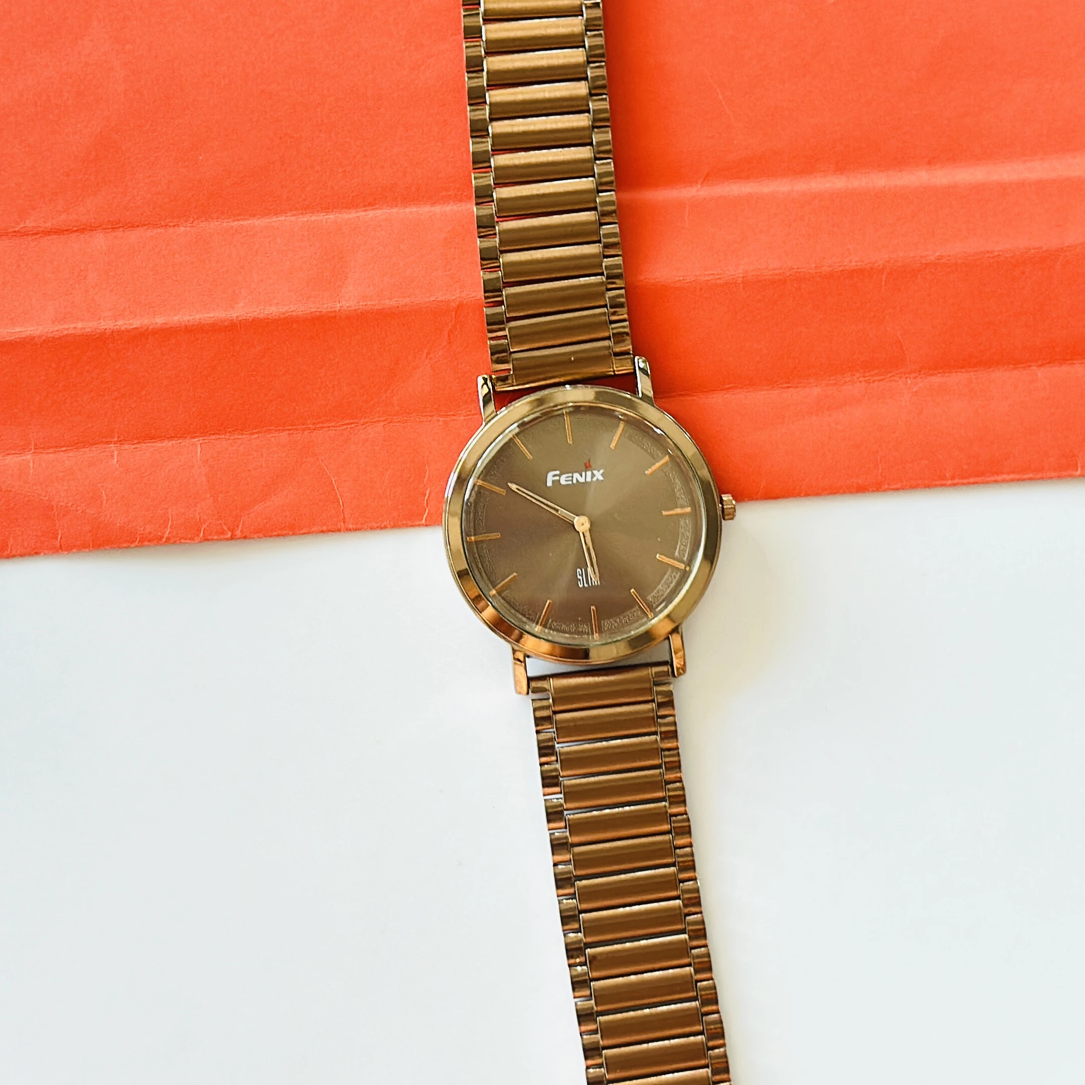 Brown Analogue watch