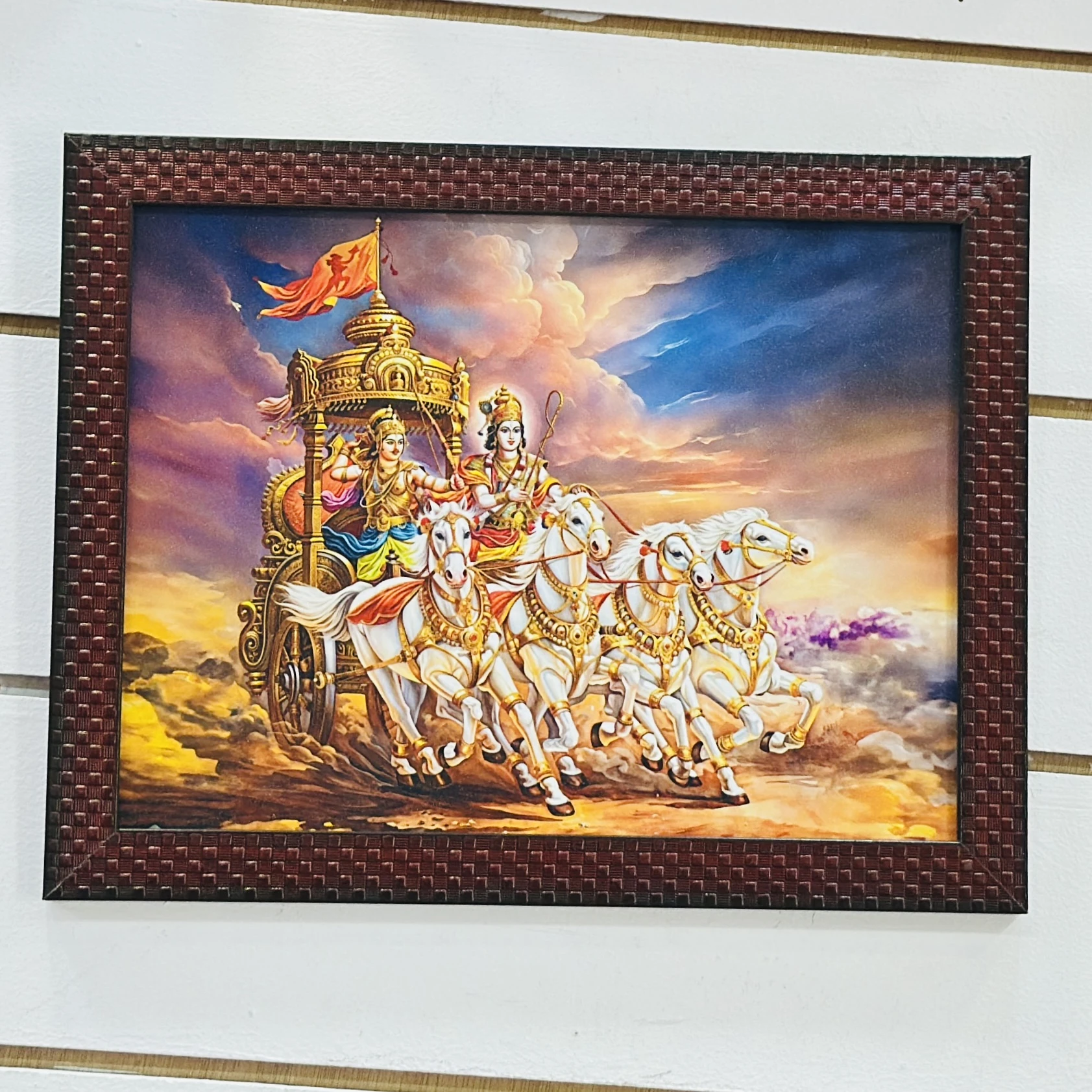 "Krishna Arjun Rath" painting. LYDLAW