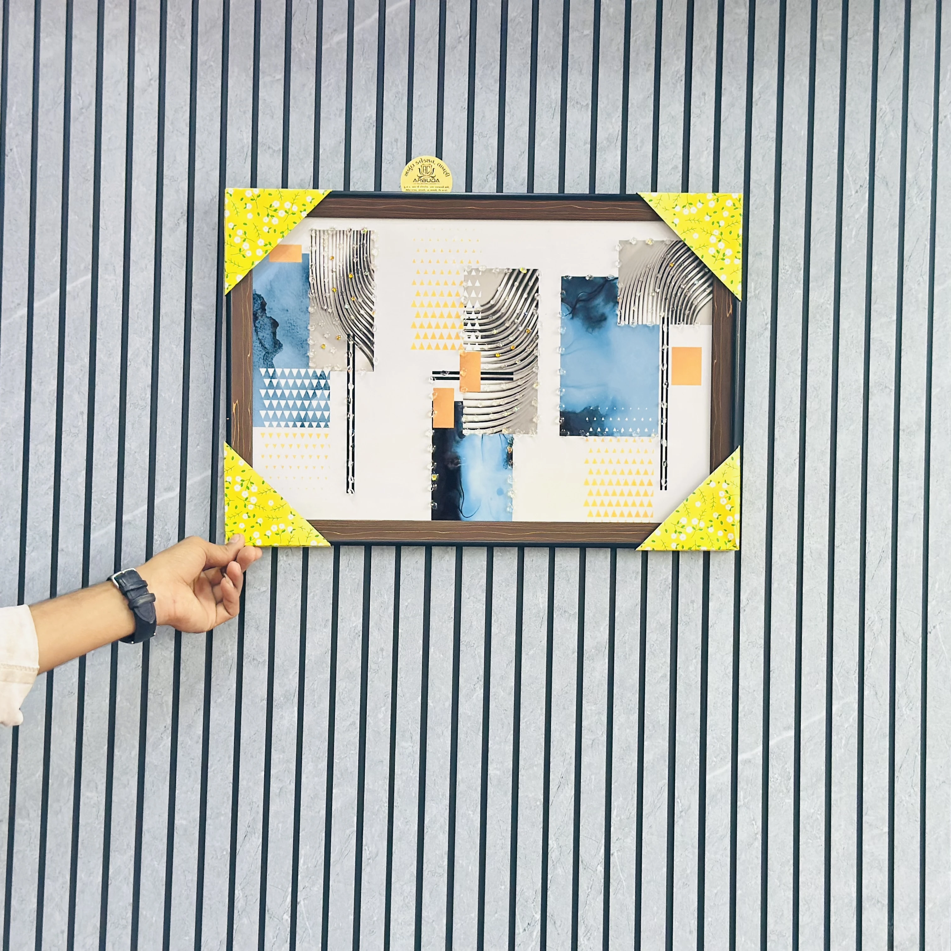 abstract wall art piece(SKU-AO3Y4X)