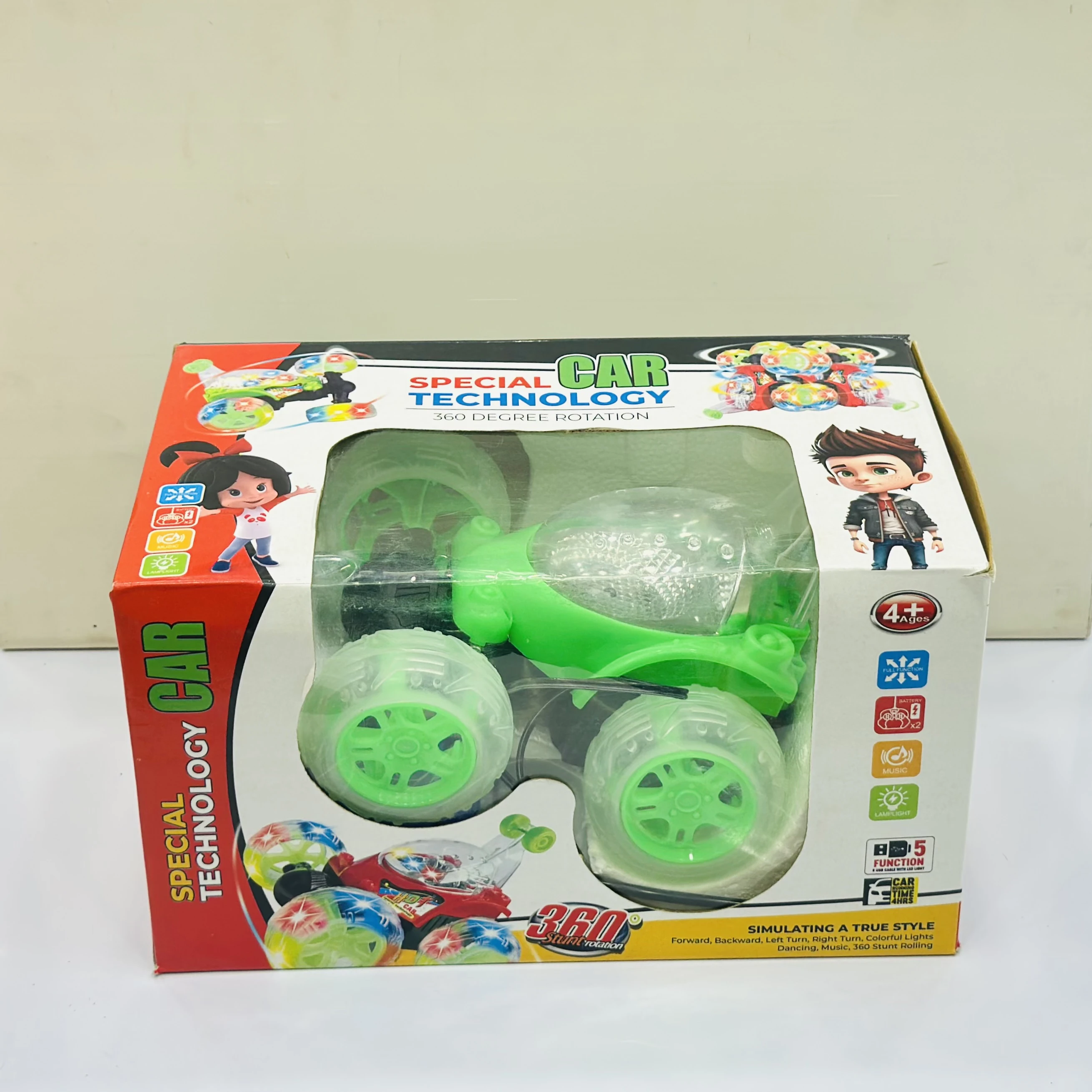 Remote control stunt car