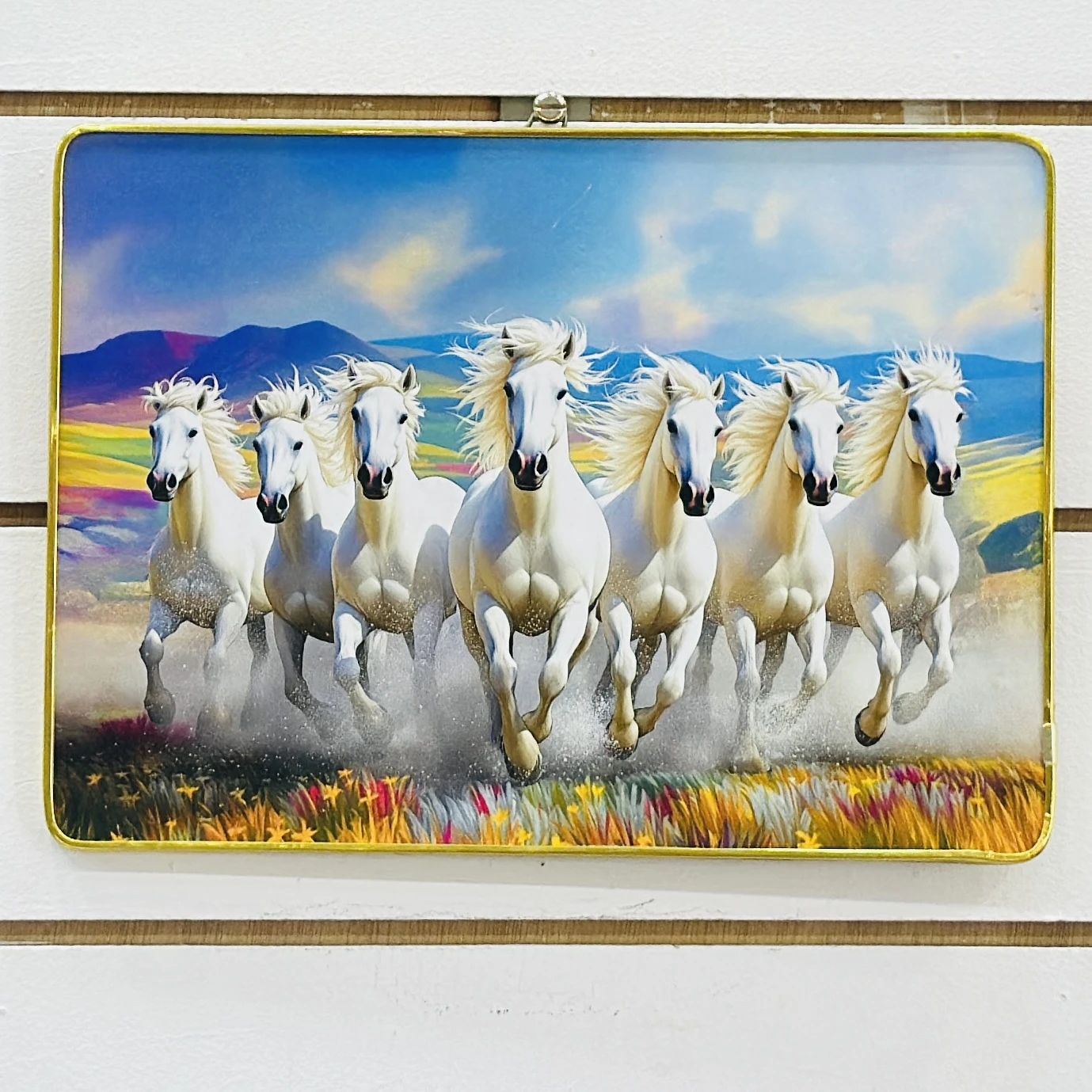Seven Horses Running Frame…. X4PO96