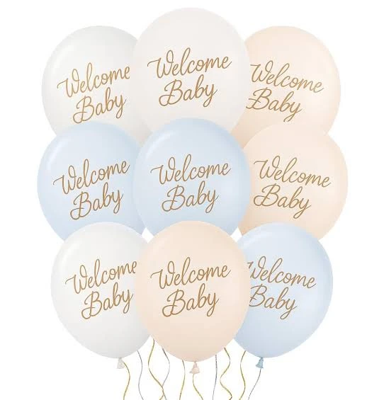 Chengyi Balloon "Welcome Baby" pastel balloon sets for baby showers