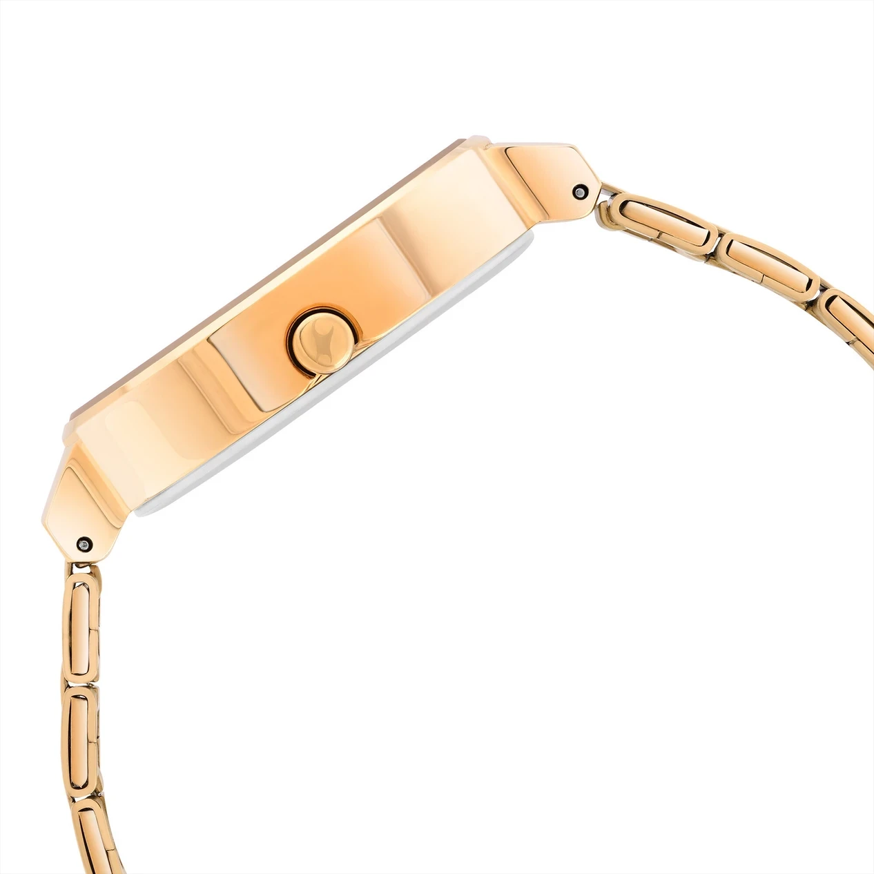 Fastrack MetaWe Purple Dial Rose Gold Stainless Steel Strap Analog Watch  - For Girls 6306WM01