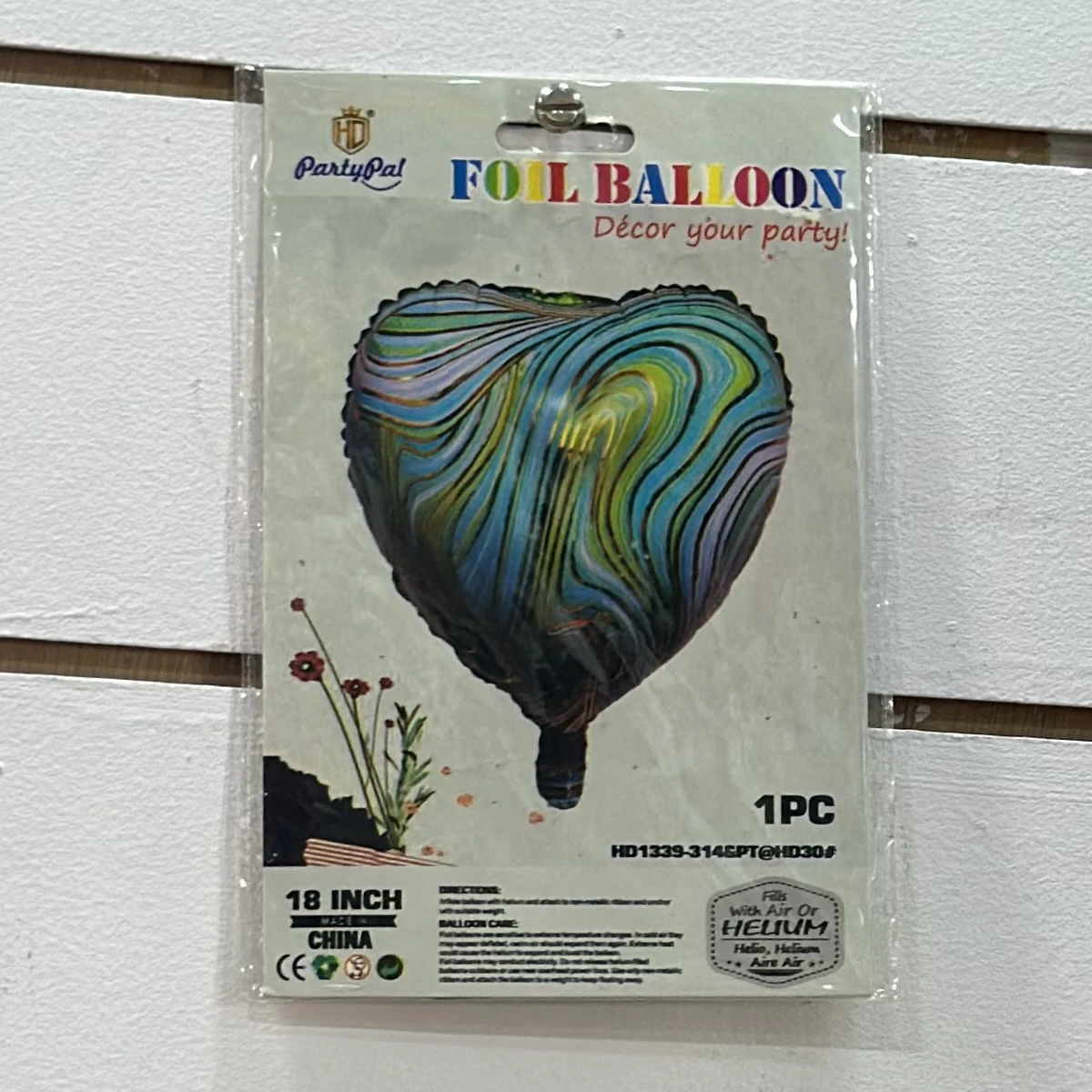 Heart -shaped foil balloon