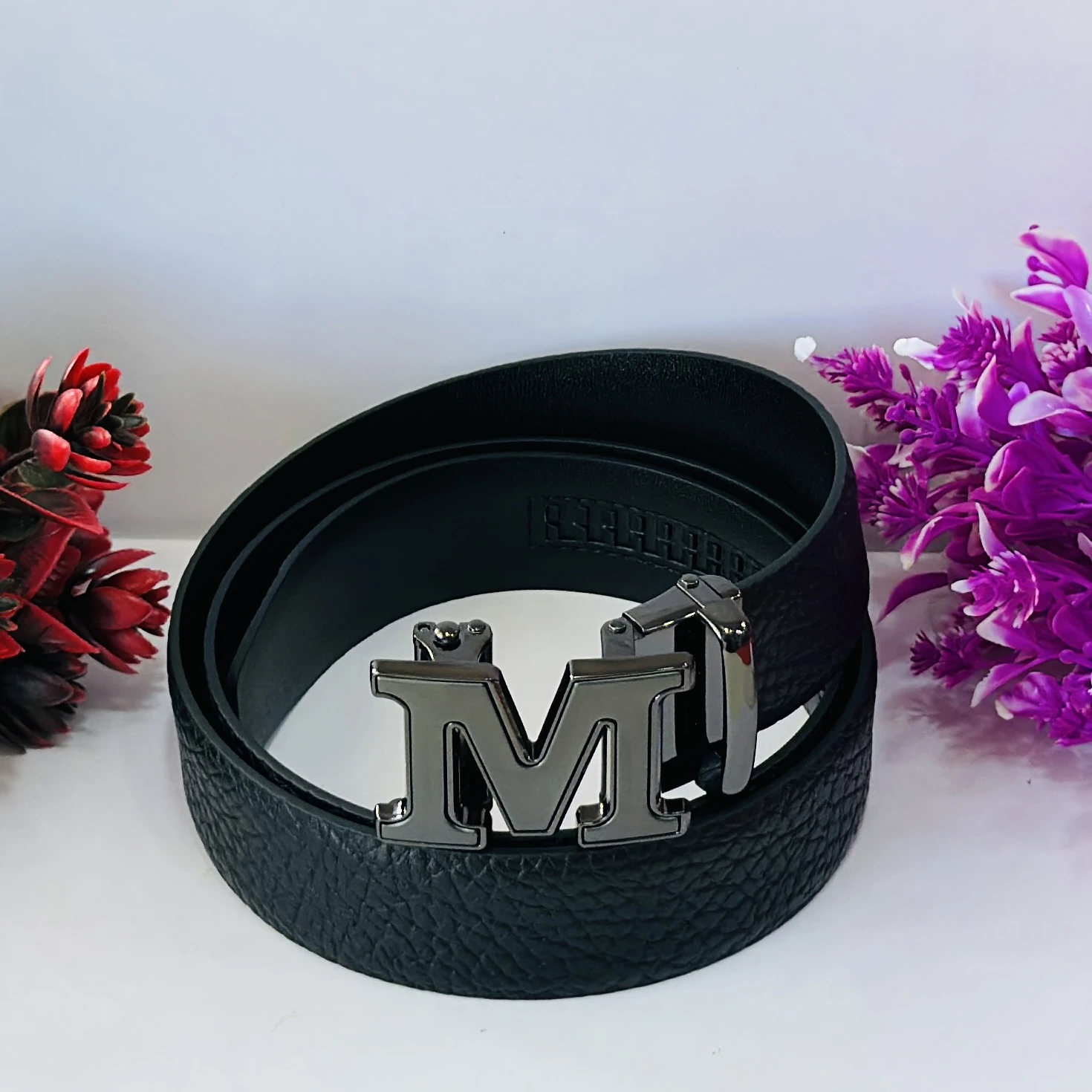 MCM Claus reversible belt in black leather