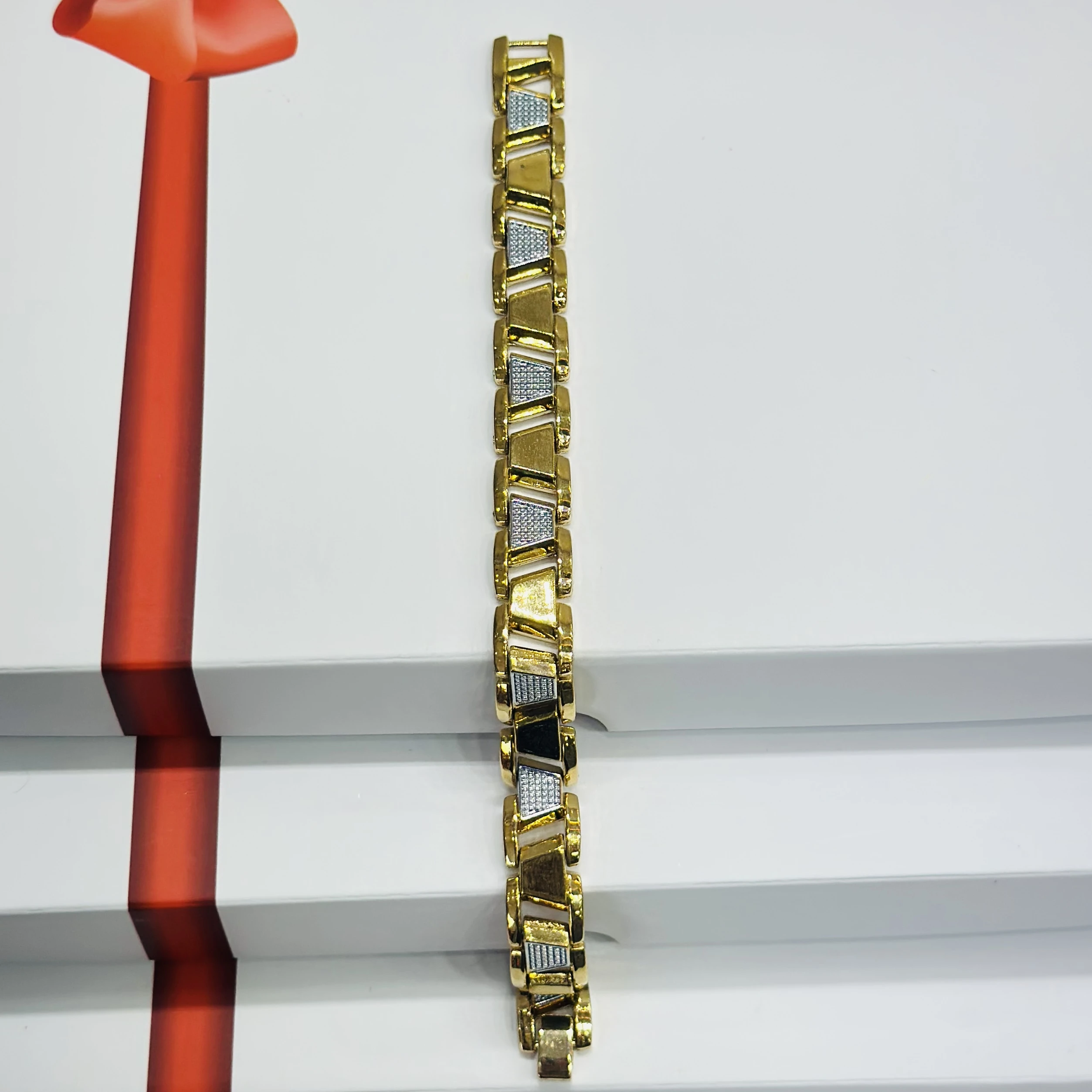 1 GRAM GOLD DIAMOND BRACELET FOR MEN