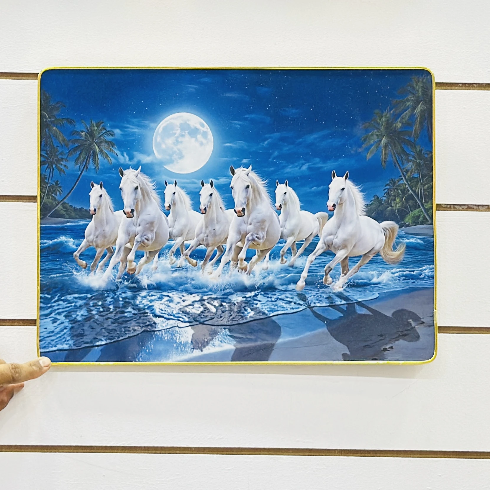 Seven Running Horses Vastu wall painting…. RWBQL1