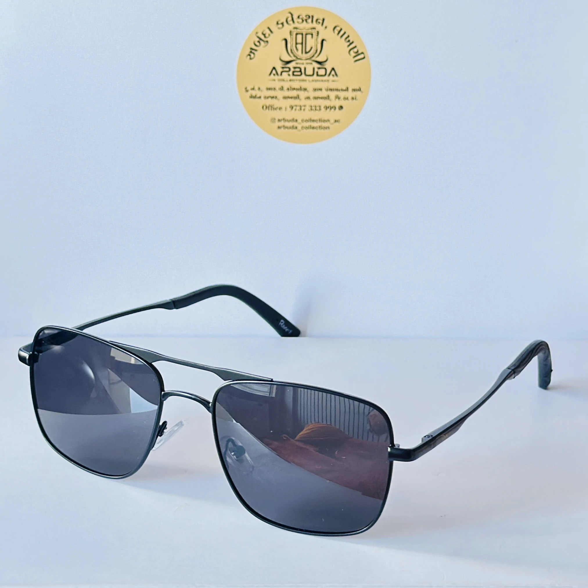 pair of men's rectangular sunglasses.