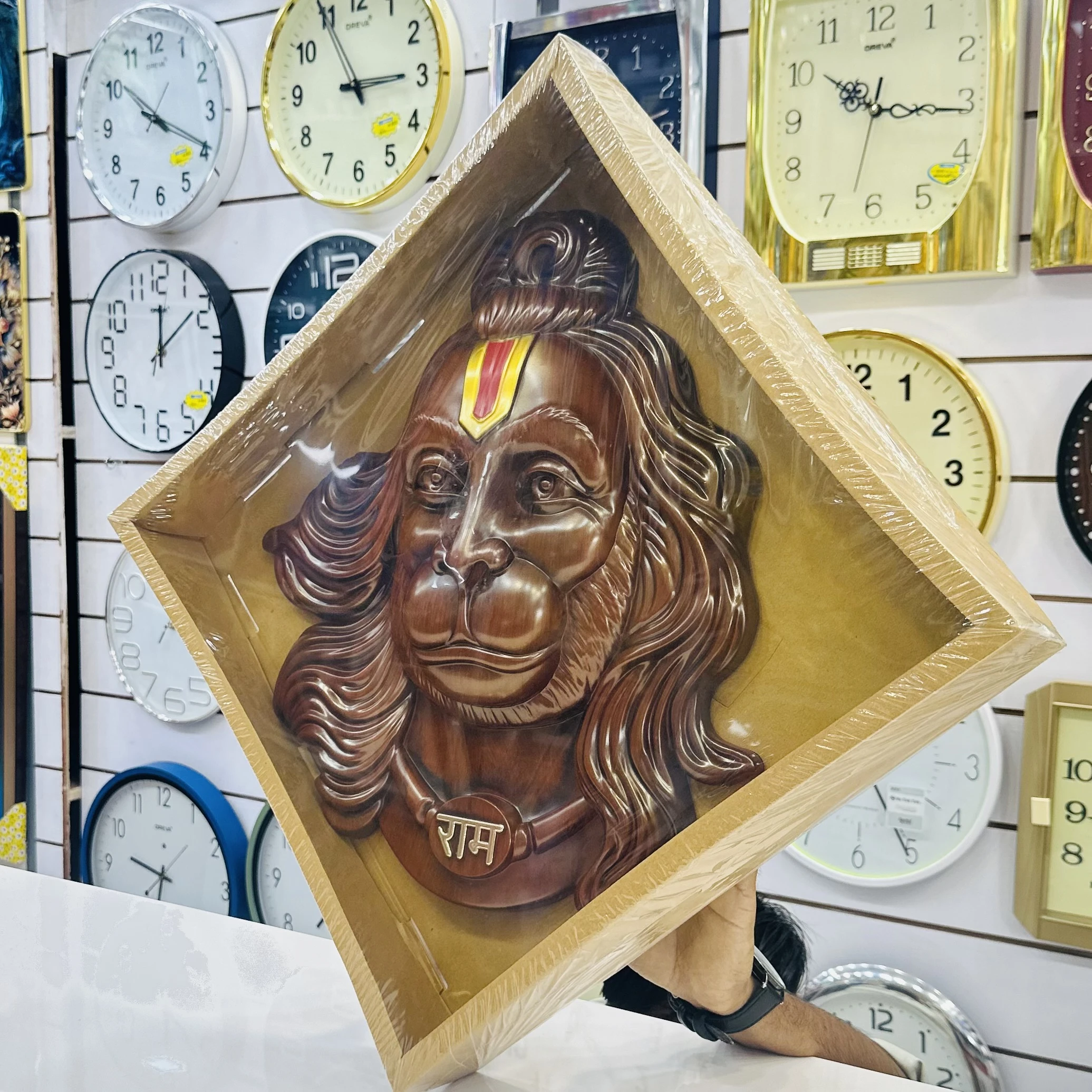 wall hanging sculpture of Lord Hanuman(SKU-XZA5QZ)