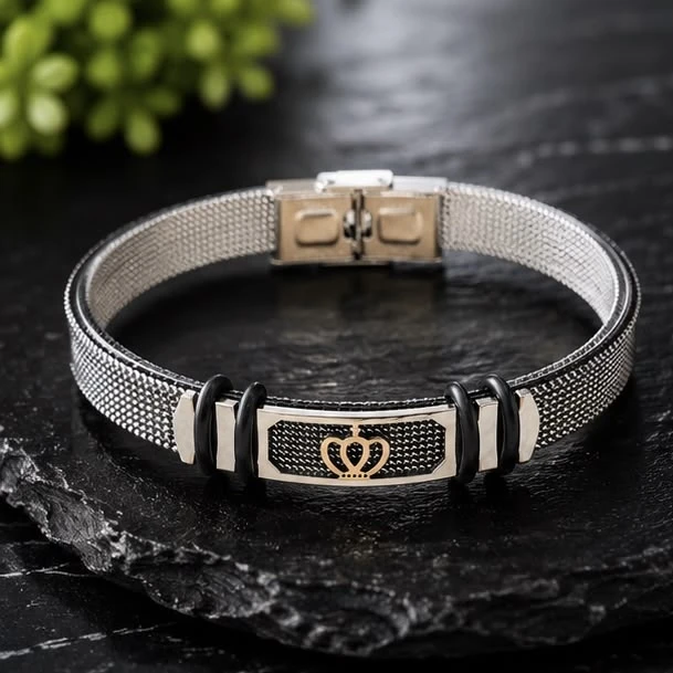Men Style stainless steel mesh bracelet