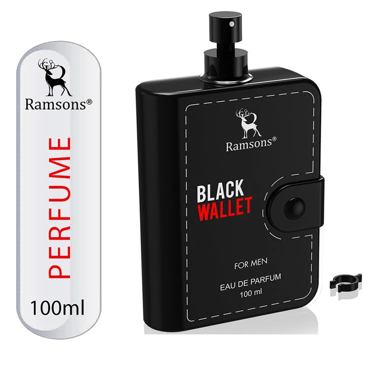 Black wallet perfume