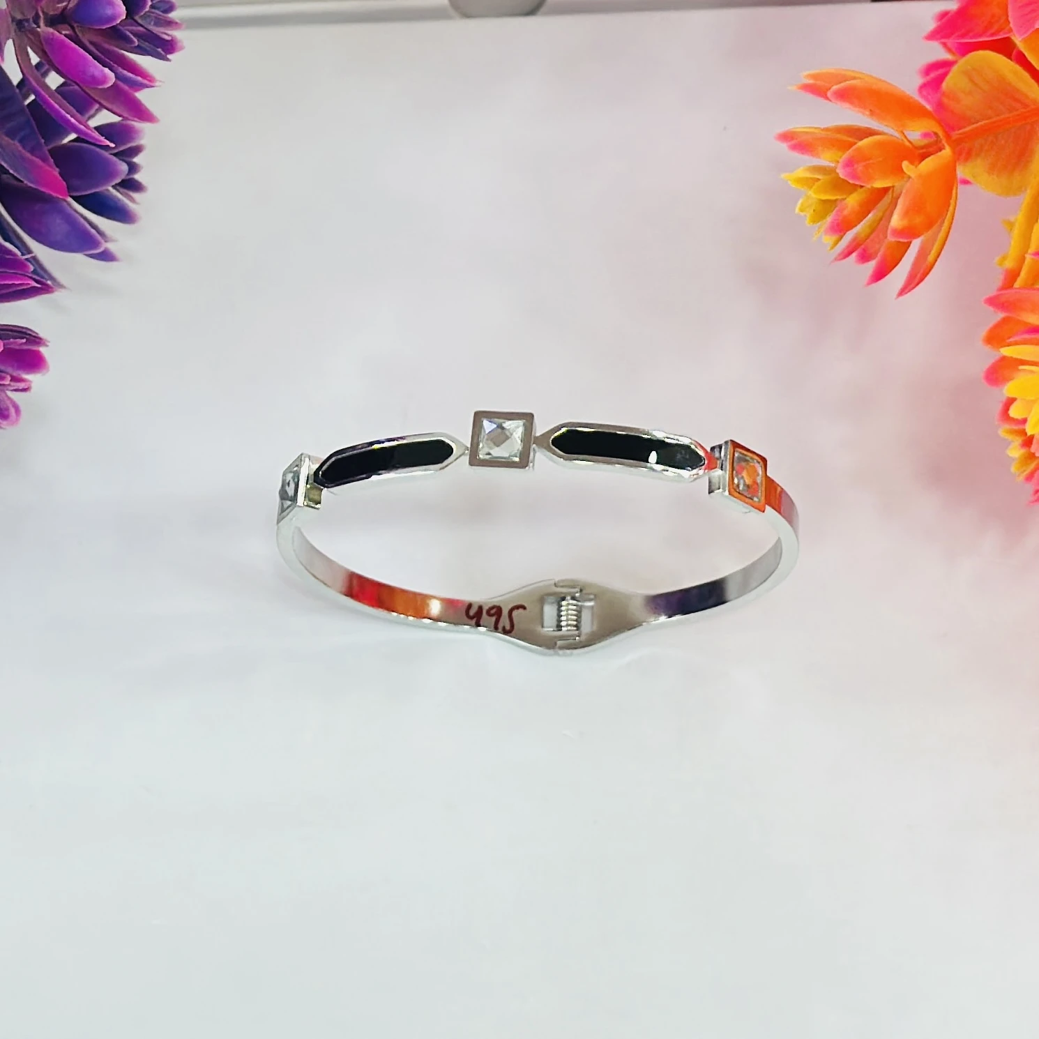 Maserati Jewels ceramic and stainless steel bracelet
